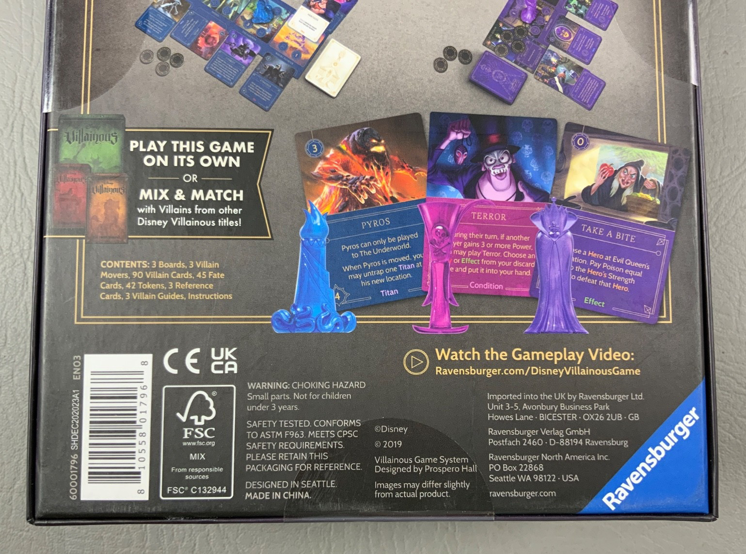 Disney Villainous Wicked to the Core Board Game – Ravensburger Item #60001796
