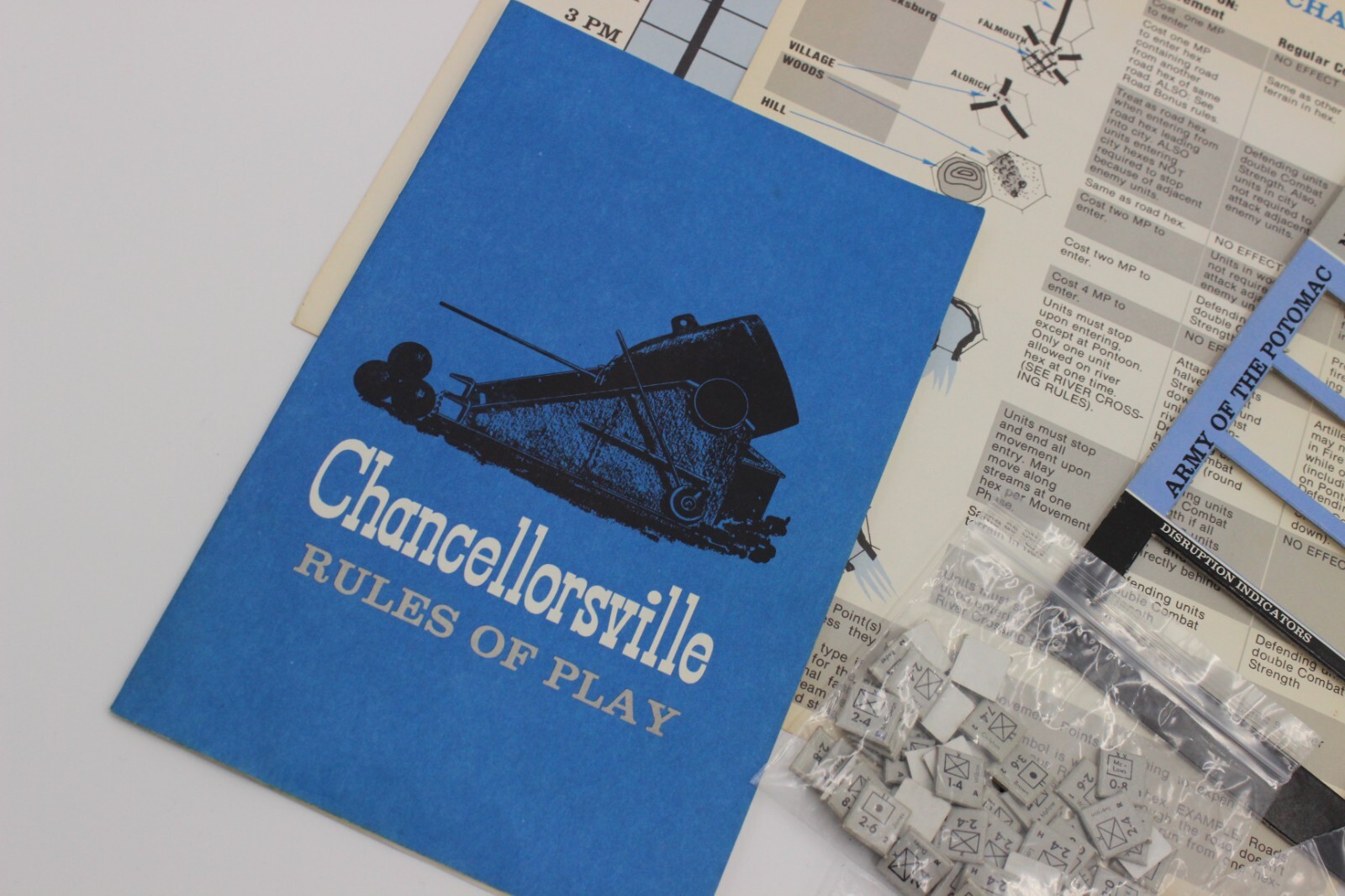 Avalon Hill CHANCELLORSVILLE Game American CivilWar 2nd Edition REPLACEMENT PART