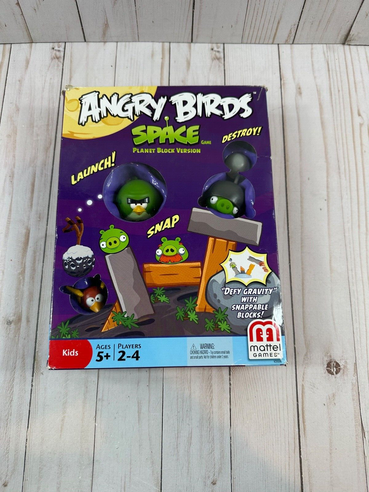 Rare! Angry Birds Space Planet Block Version Game, Mattel, 2012, Complete Set!