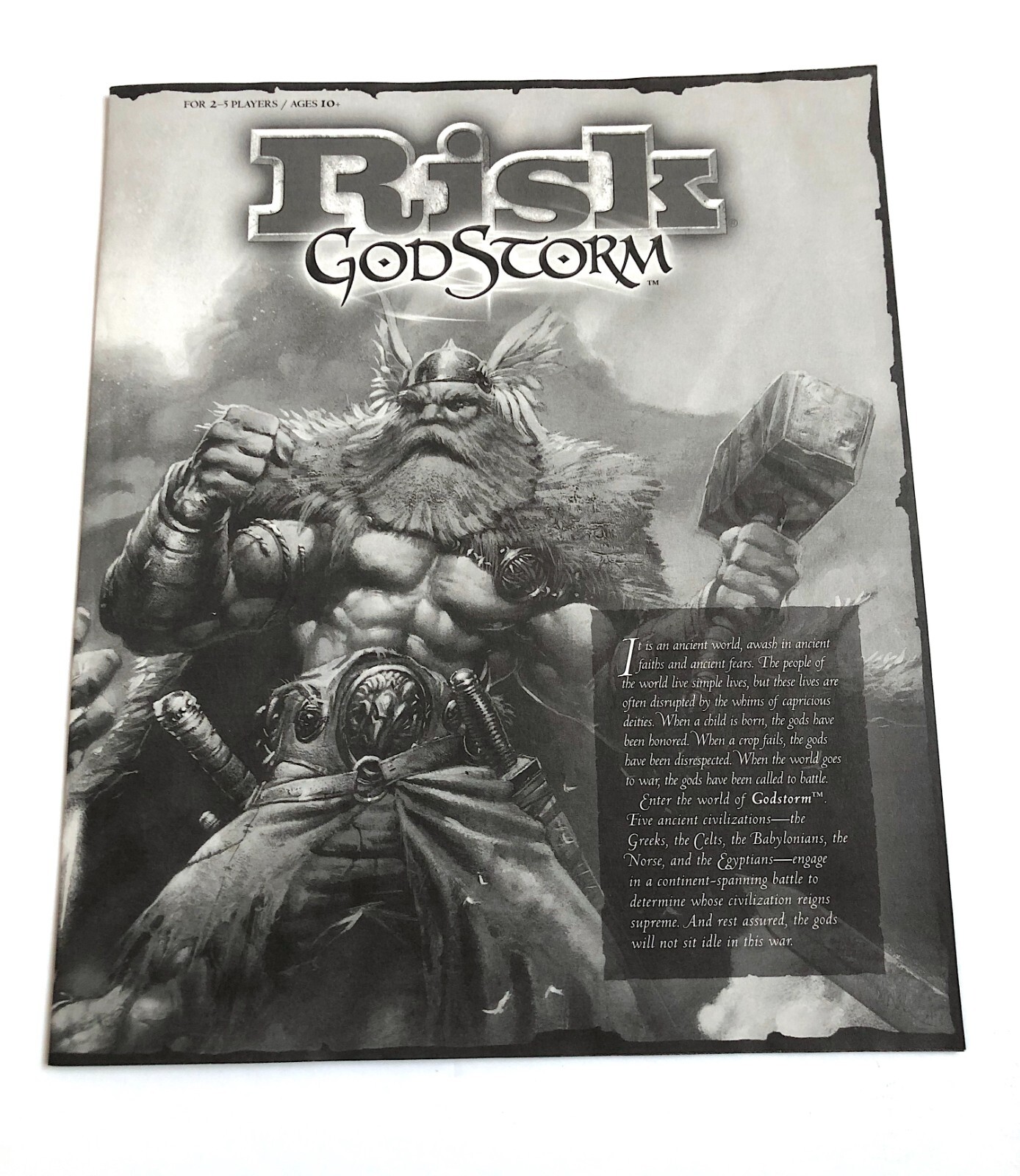 Risk Godstorm Board Game of Earthly Domination by Avalon Hill 2004 COMPLETE