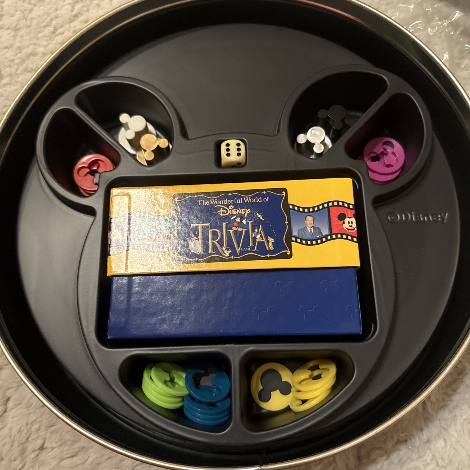 The Wonderful World Of Disney Trivia Game in Tin 1997 **COMPLETE** Walt Disney