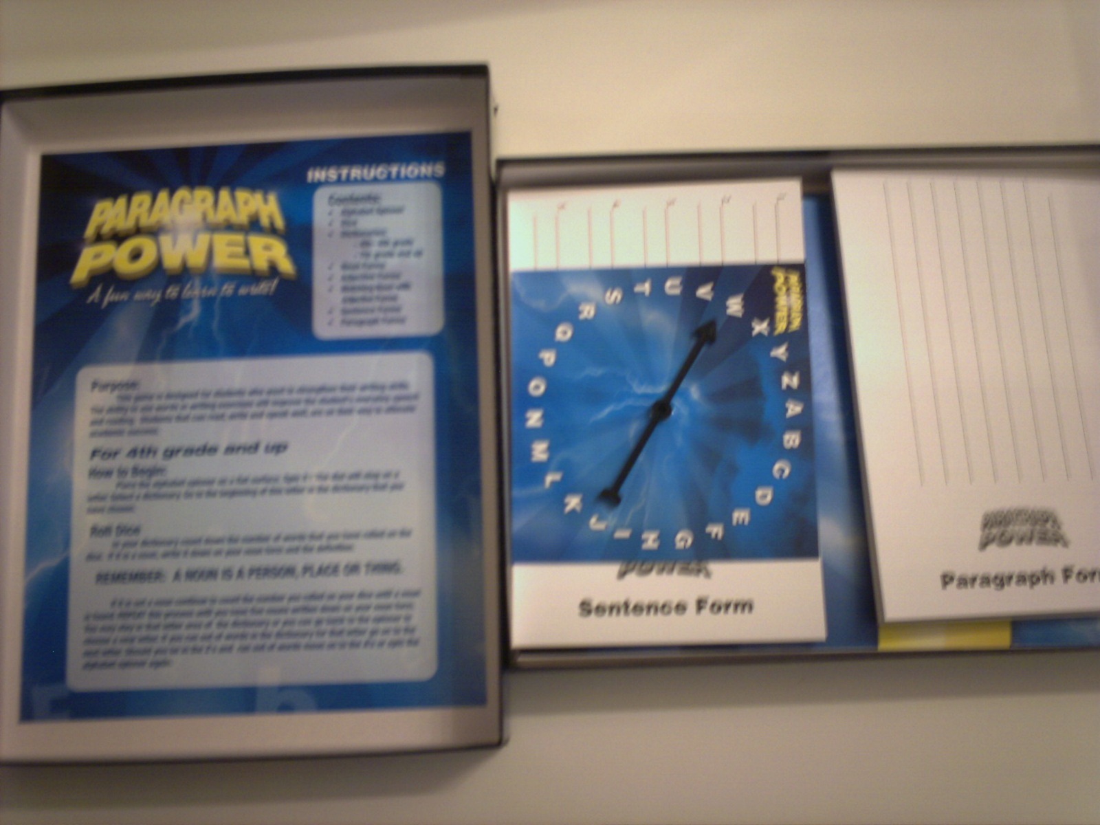PARAGRAPH POWER-A FUN WAY TO LEARN HOW TO WRITE A STORY-FOR AGES 10 AND UP