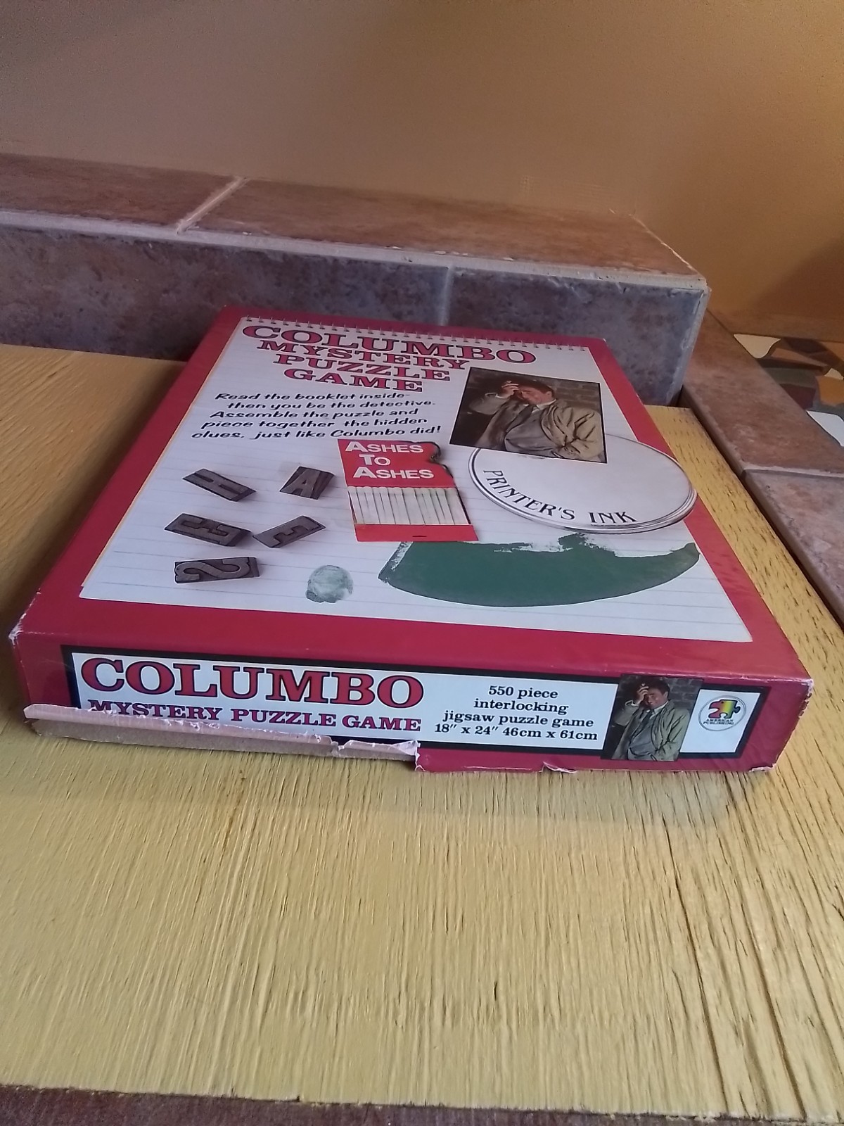 Vintage Columbo Mystery Puzzle Game Ashes to Ashes 1989