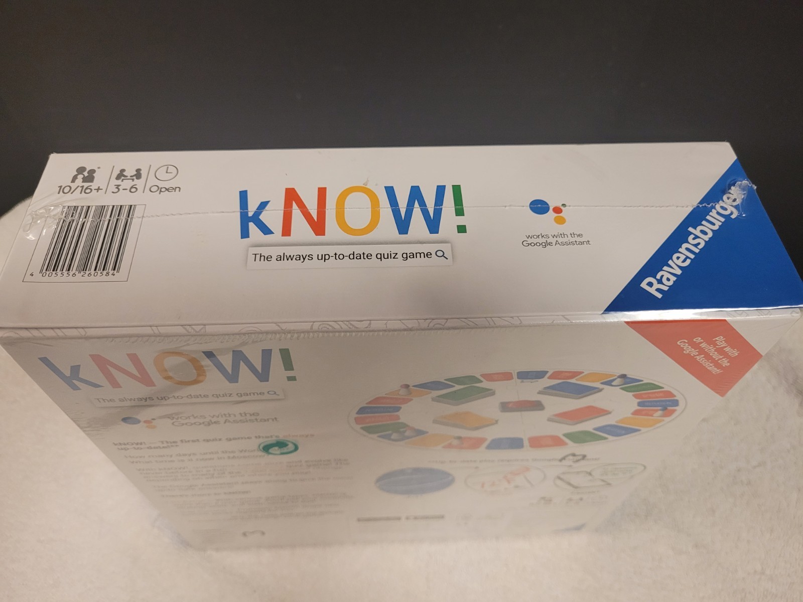 Ravensburger “Know” Game, Sealed New In Box, Ages 10-16+, 3-6 Players.