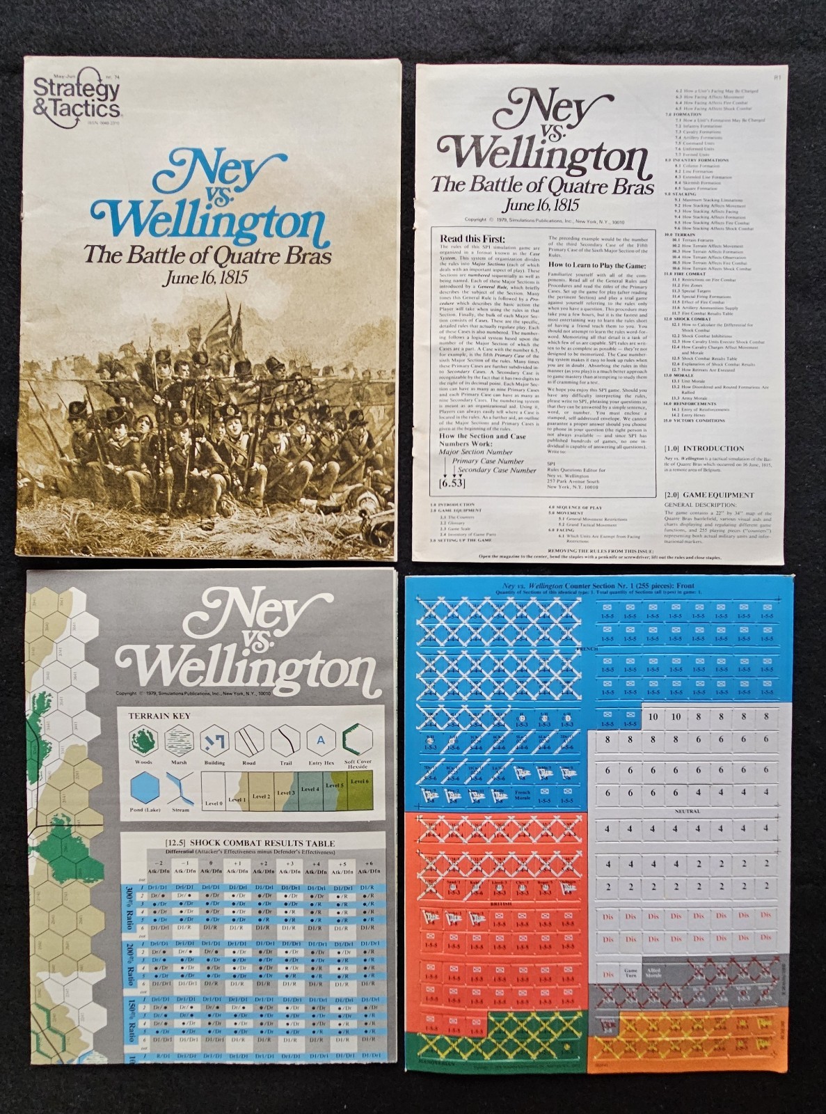 VTG SPI Strategy & Tactics #74 NEY vs WELLINGTON 1815 UNPUNCHED 1979 PRESTINE