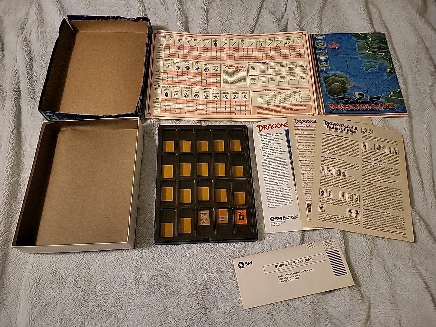 Vintage 1981 SPI Dragonslayer Movie Dragon Fantasy Board Game