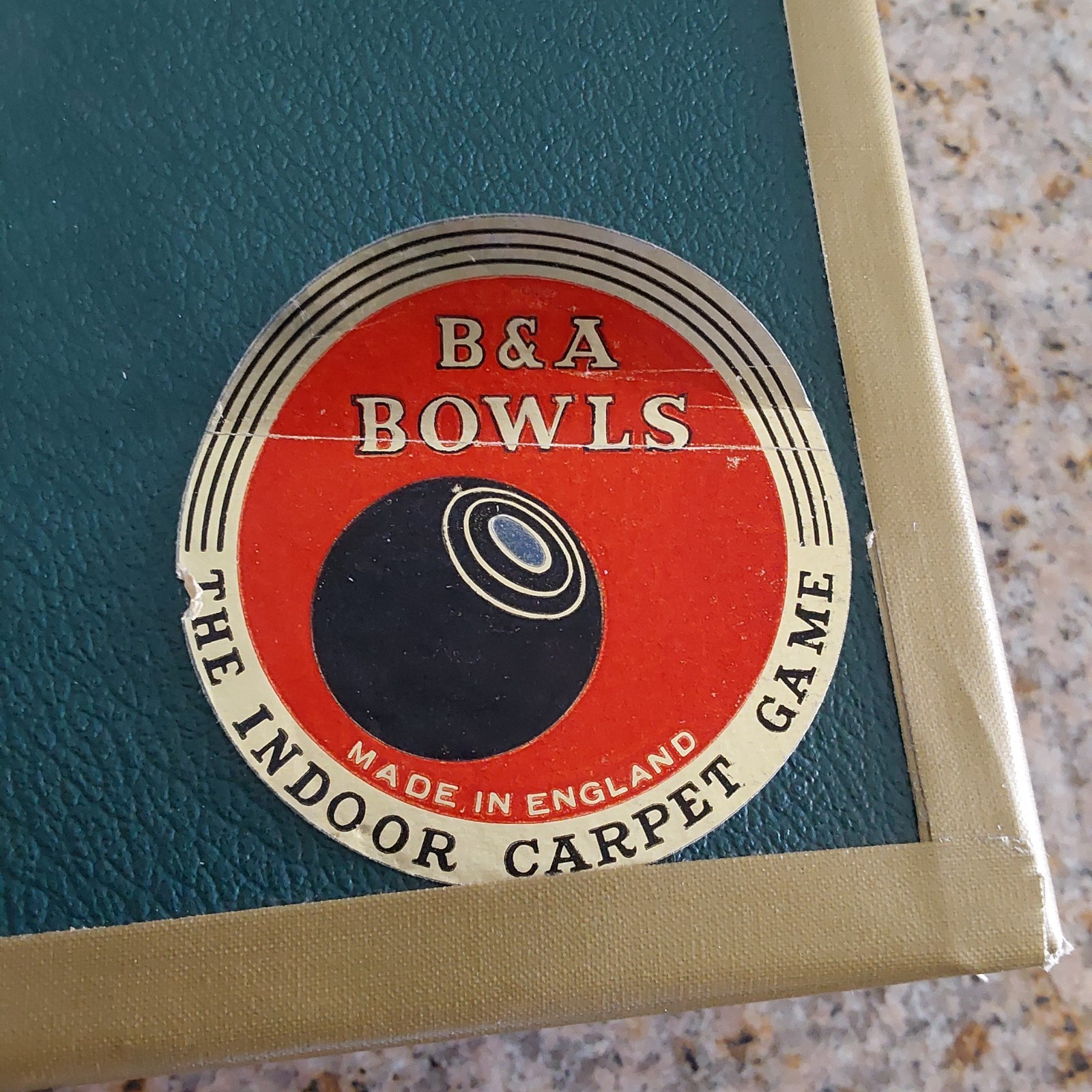 Vintage Boxed Set B&A Banda Carpet Bowls Indoor Bowling Game Ships from USA READ
