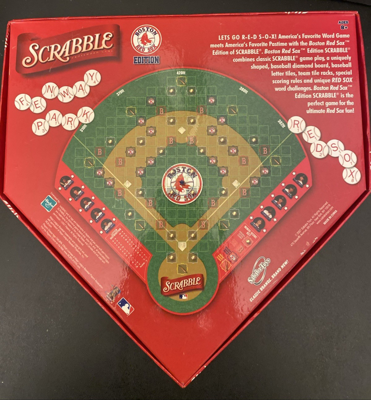 2007 Boston Red Sox Scrabble Game Baseball Word fun Sababa toys COMPLETE