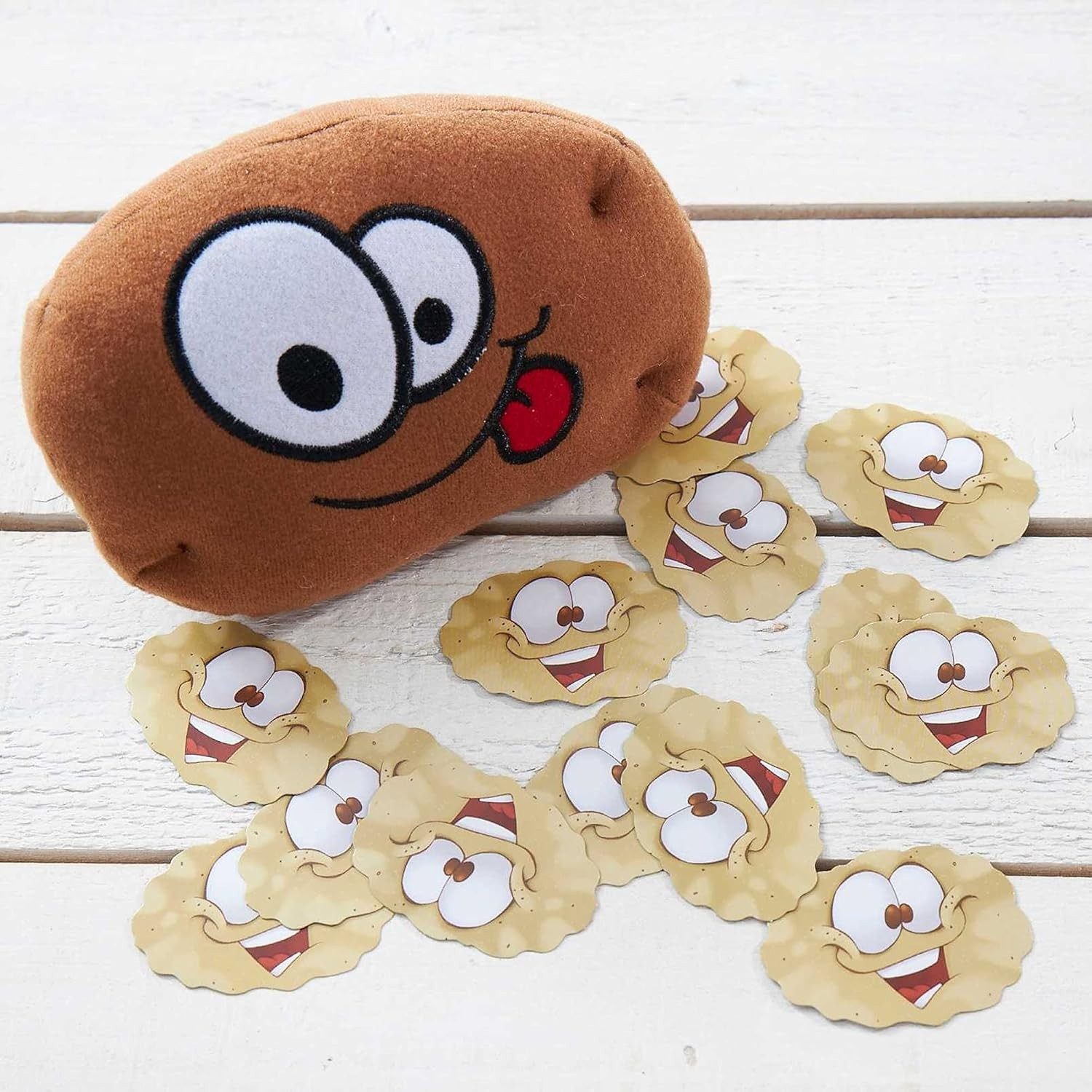 Active Hot Potato Party Game, Includes Plush Toy & 13 Chip Cards for 2-6 Players