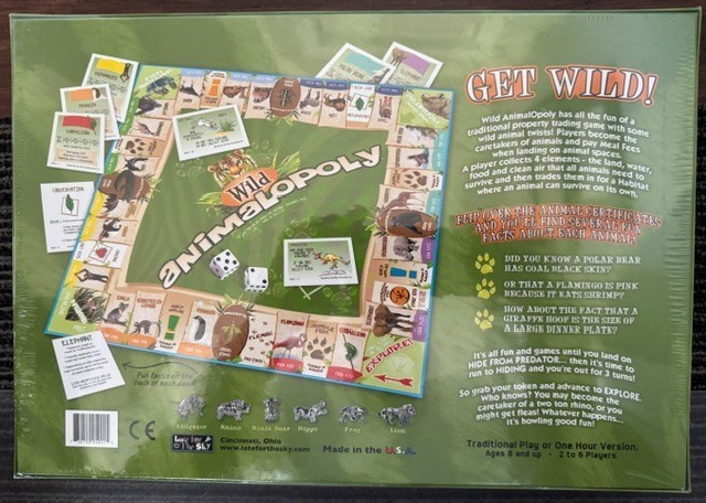 Monopoly – Wild Animalopoly Edition – NEW