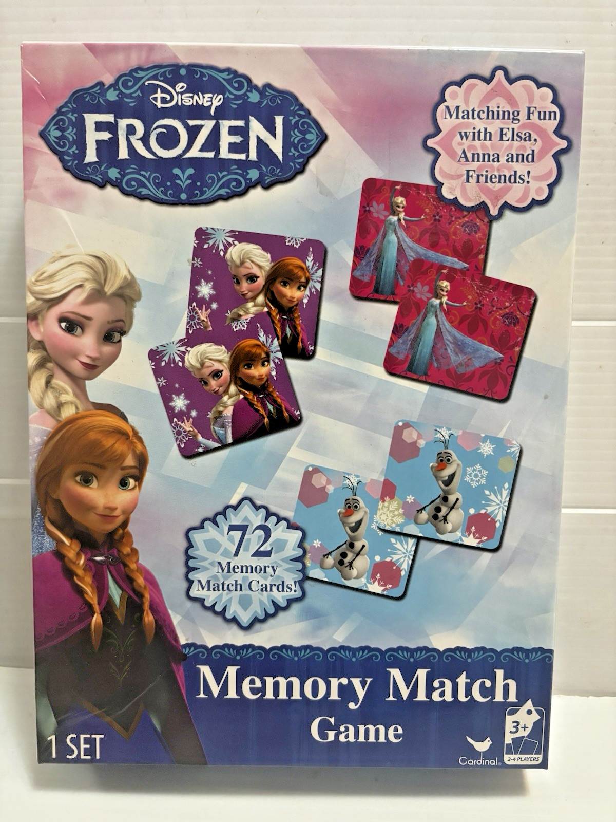 Disney Frozen Memory Match Game 72 Cards Elsa Anna Olaf Cardinal 28867 Fast Sh