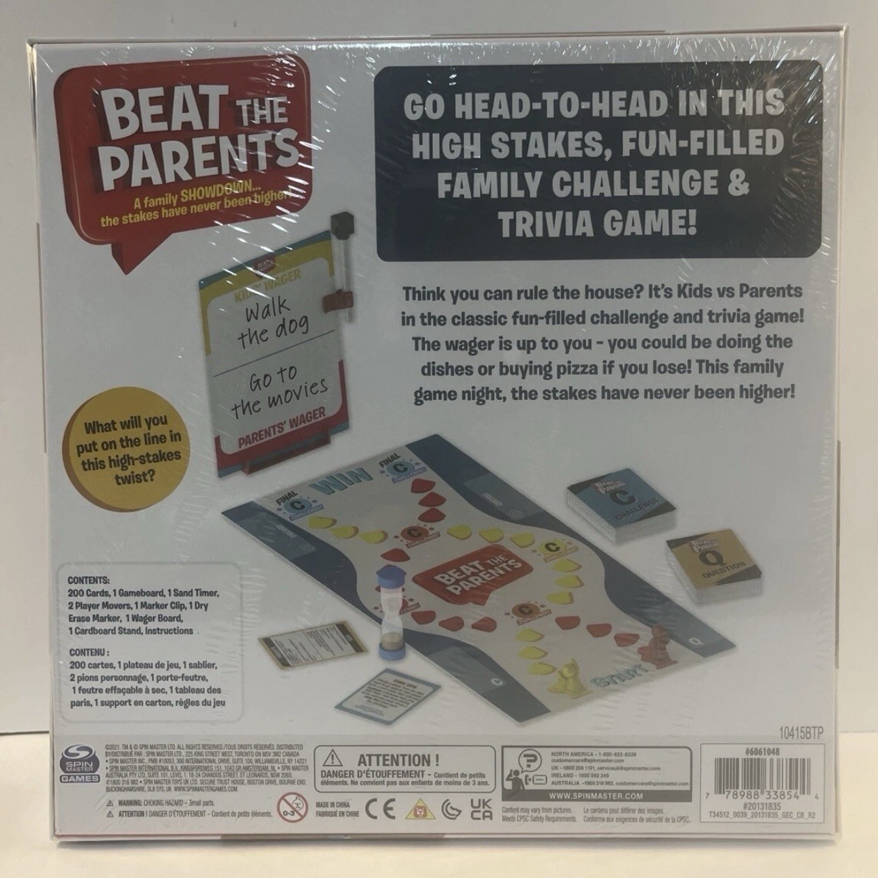 Beat The Parents Classic Family Trivia Game, Kids vs Parents New & Sealed
