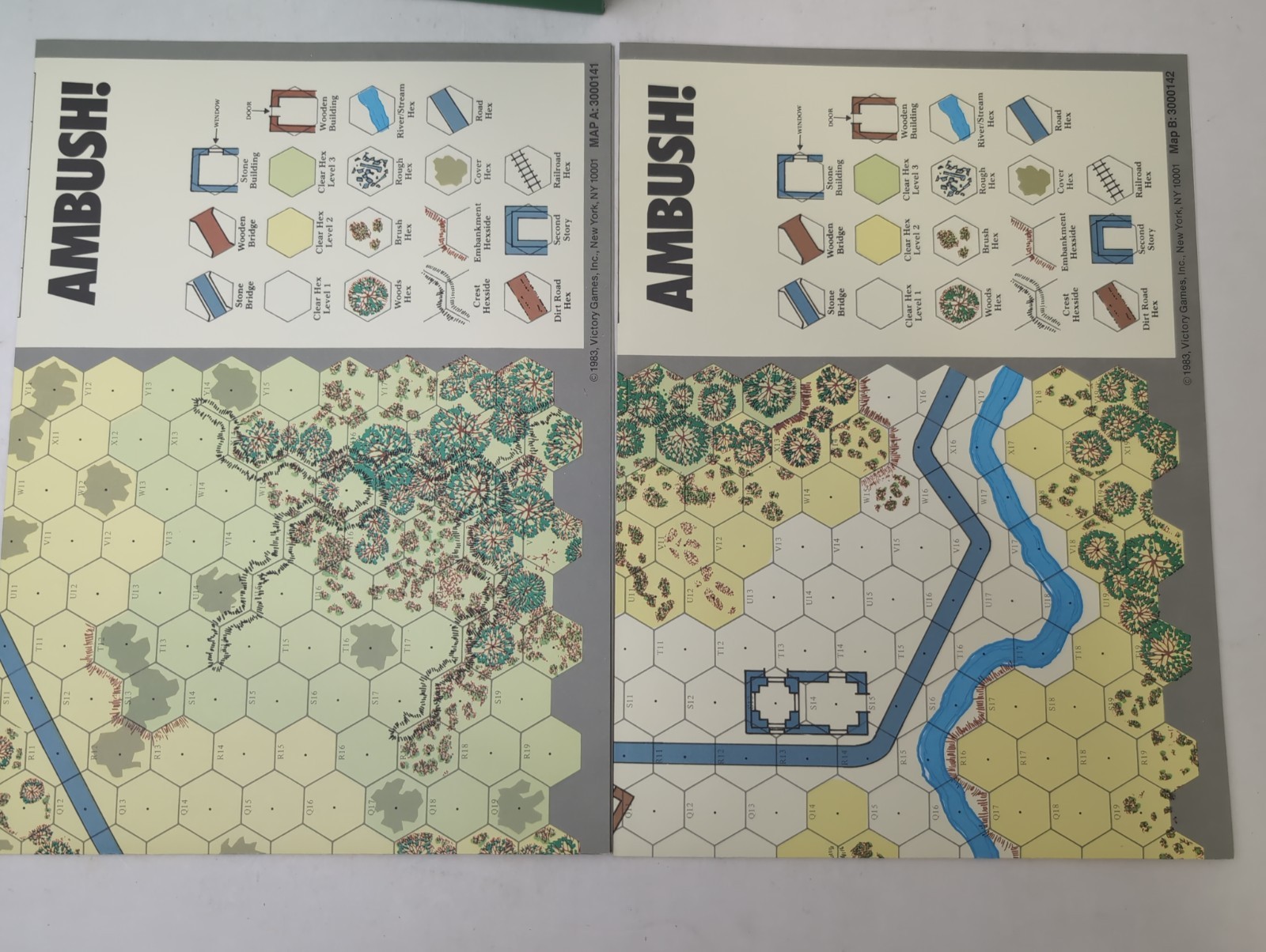 AMBUSH! Solitaire Squad Level WWII Comabat France 1944- Victory Games- Unpunched