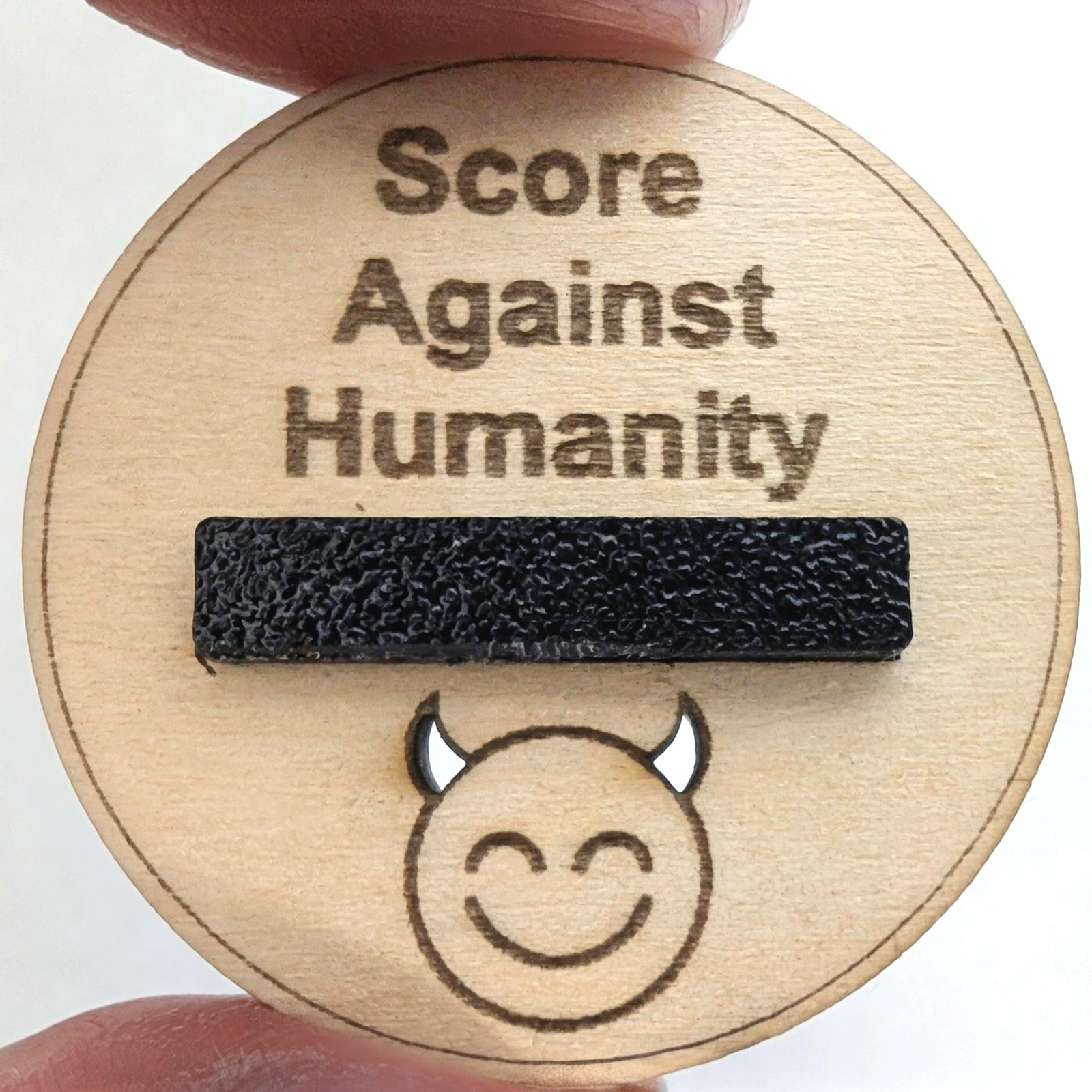 Cards Against Humanity Score Tracker | Wooden Game Scoreboard