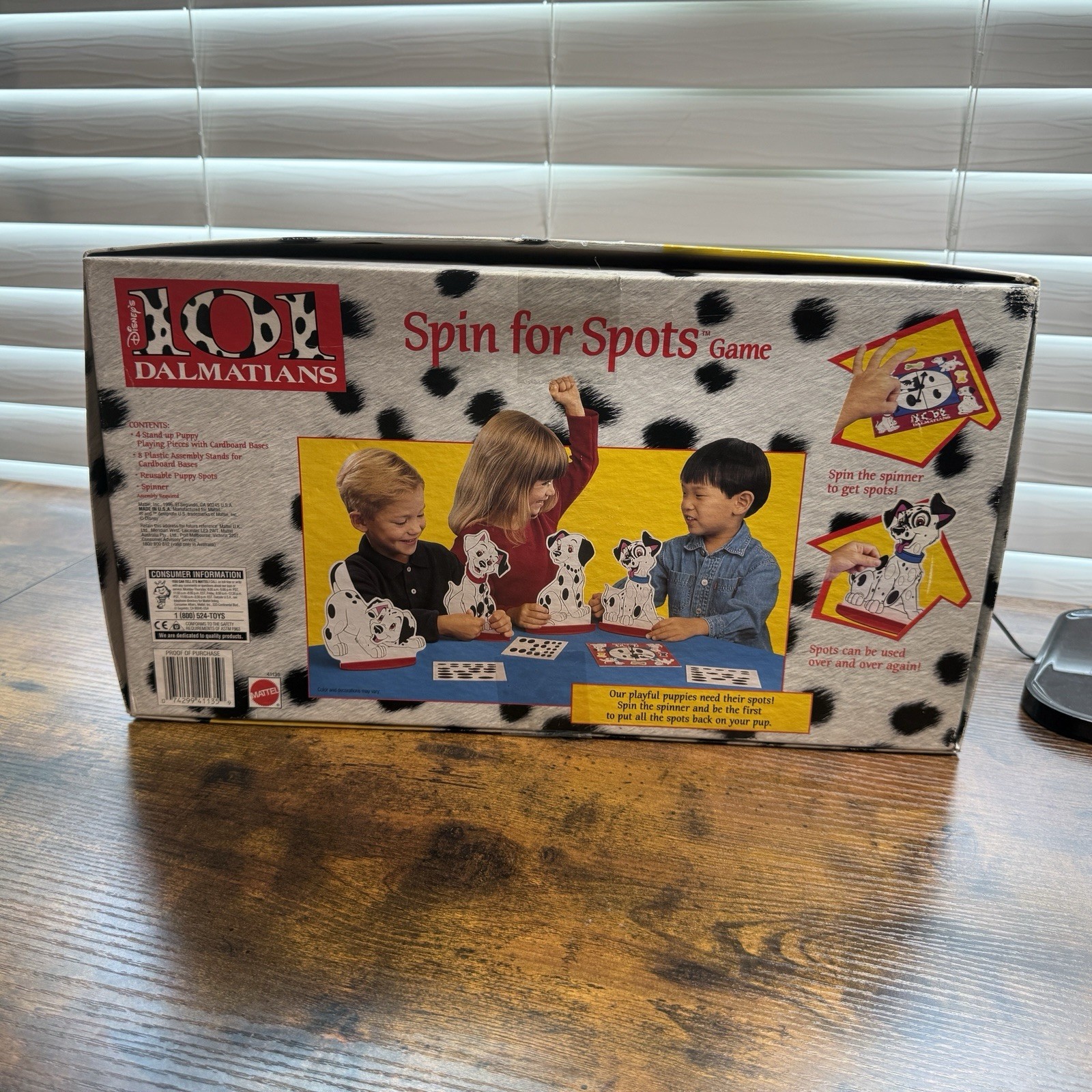 1996 Disney 101 Dalmatians Spin for Spots Mattel Board Game Vintage-Complete