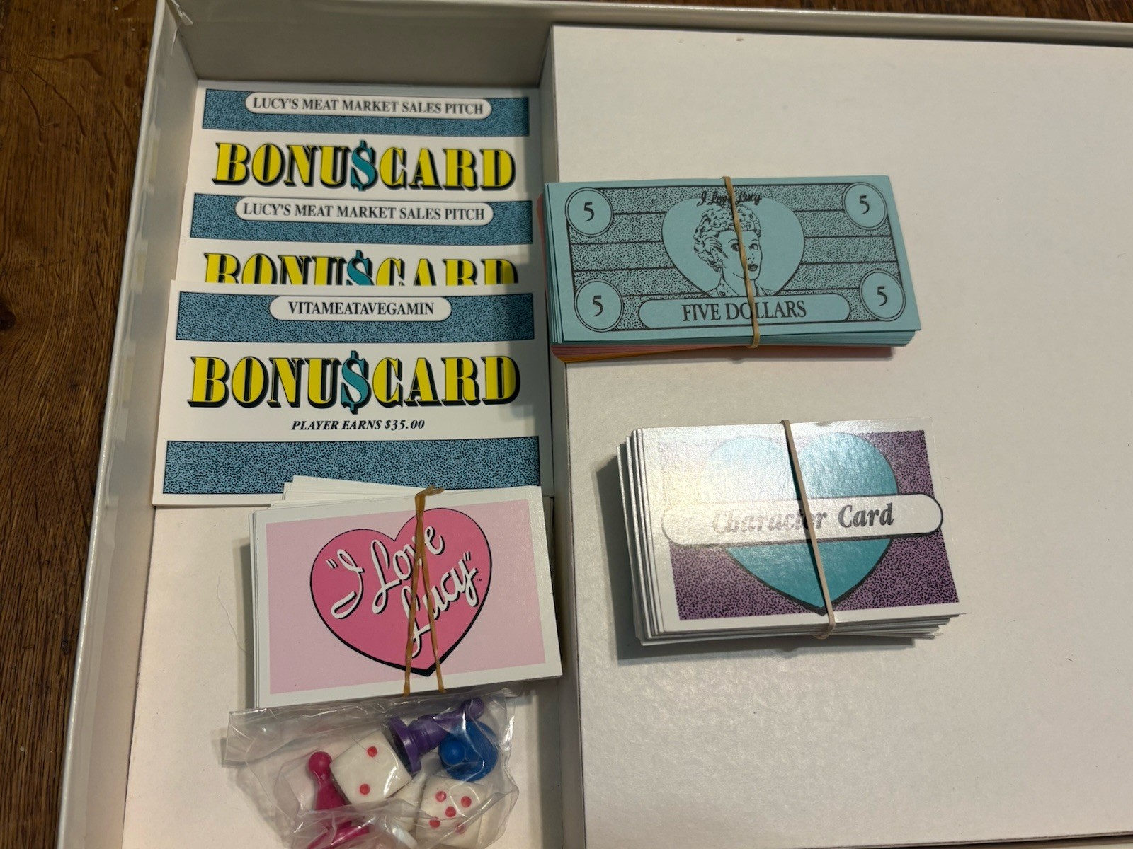 Vintage The I Love Lucy Board Game Complete Talicor 1990 TV Show Lucille Ball