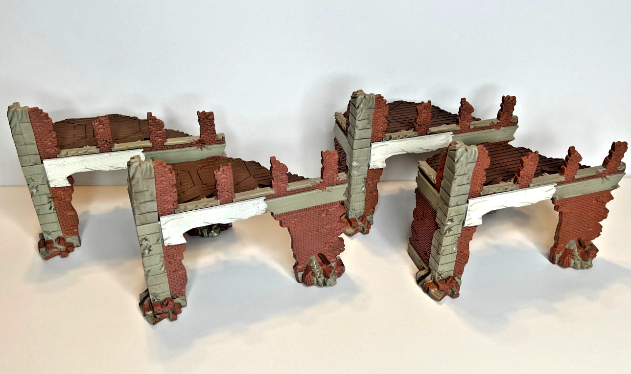 Lot of HeroScape Terrain Marvel Battle Of All Time Breakable Wall Sections Card