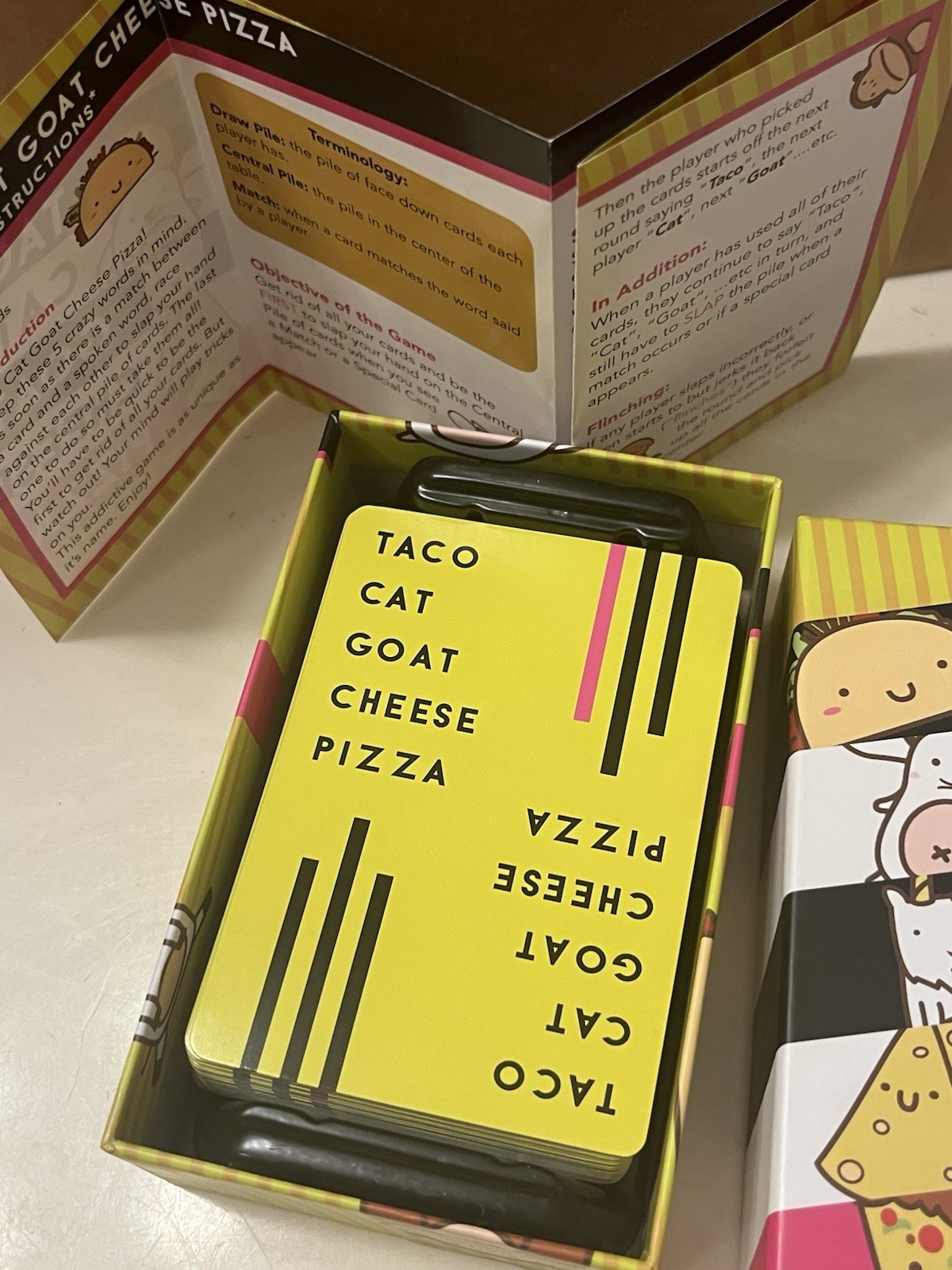 Taco Cat Goat Cheese Pizza Card Game Complete 2018 Social Gathering Novelty