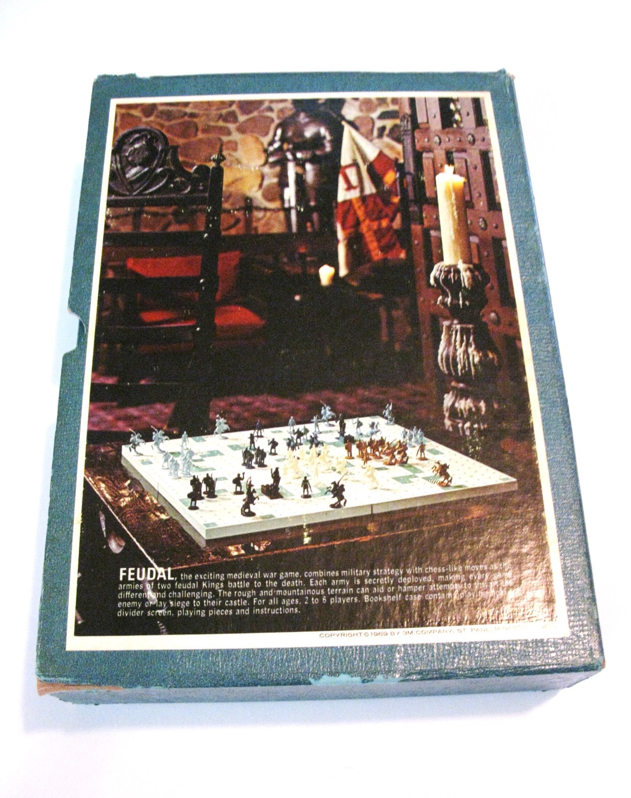 Vintage 1967 Feudal Board Game 3M Comp. Bookshelf Game Siege & Conquest Complete