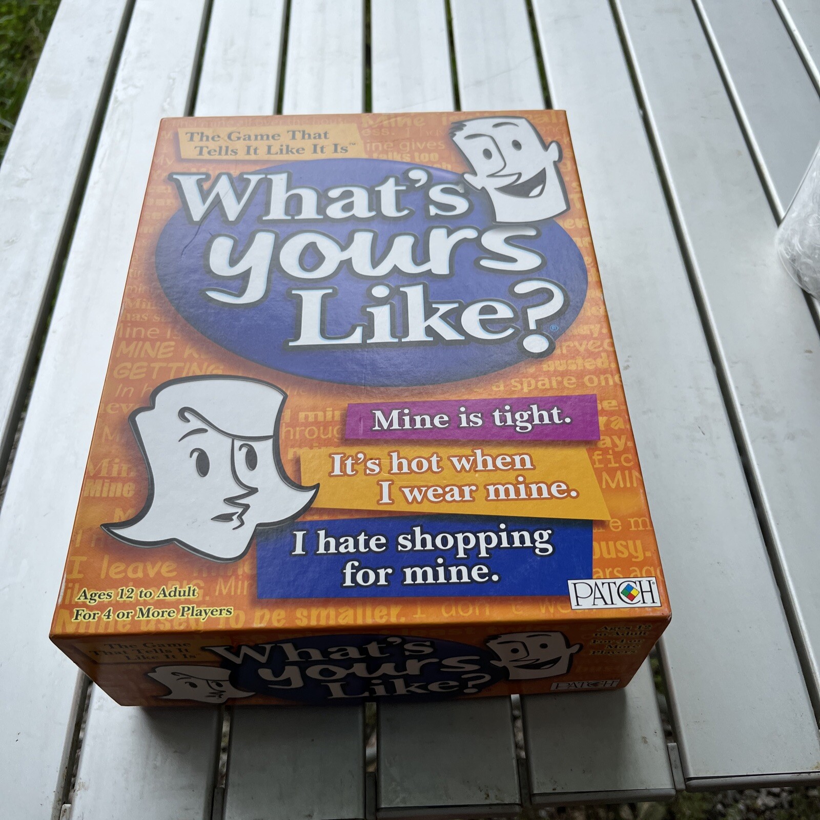 What’s Yours Like? Family Party Board Game Patch Brand. Open Box.