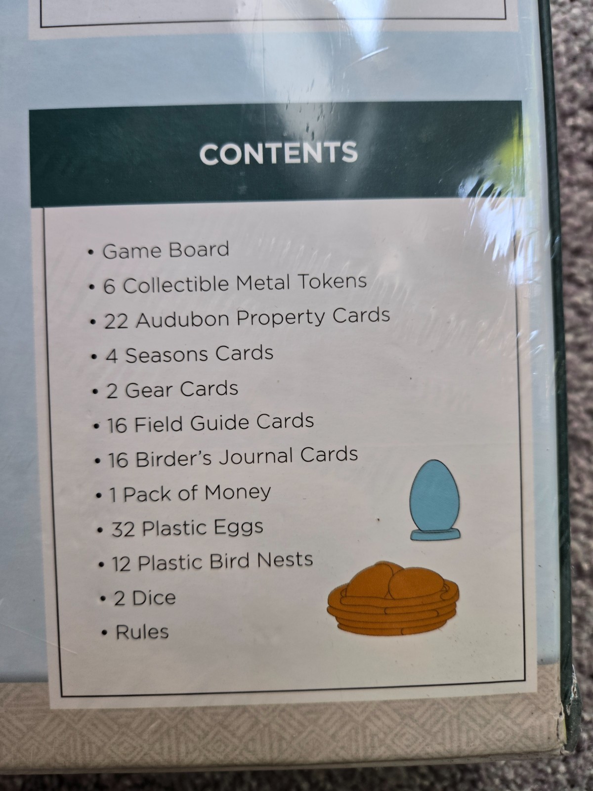 Bird Spotting-Opoly Board Game New Sealed Audubon Society Late for the Sky