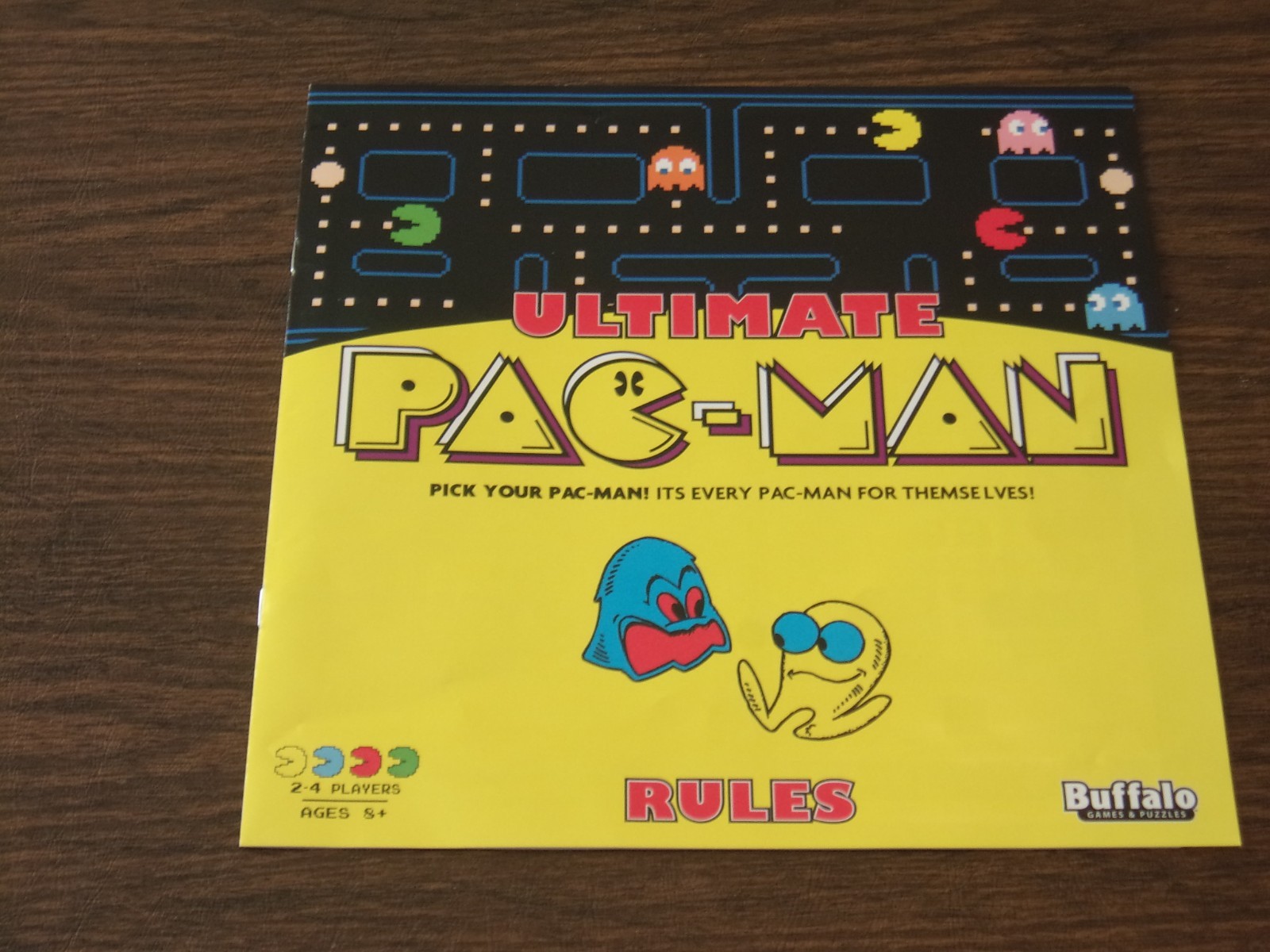 Ultimate PAC-MAN Board Game Retro Arcade Classic By Buffalo Games and Puzzles