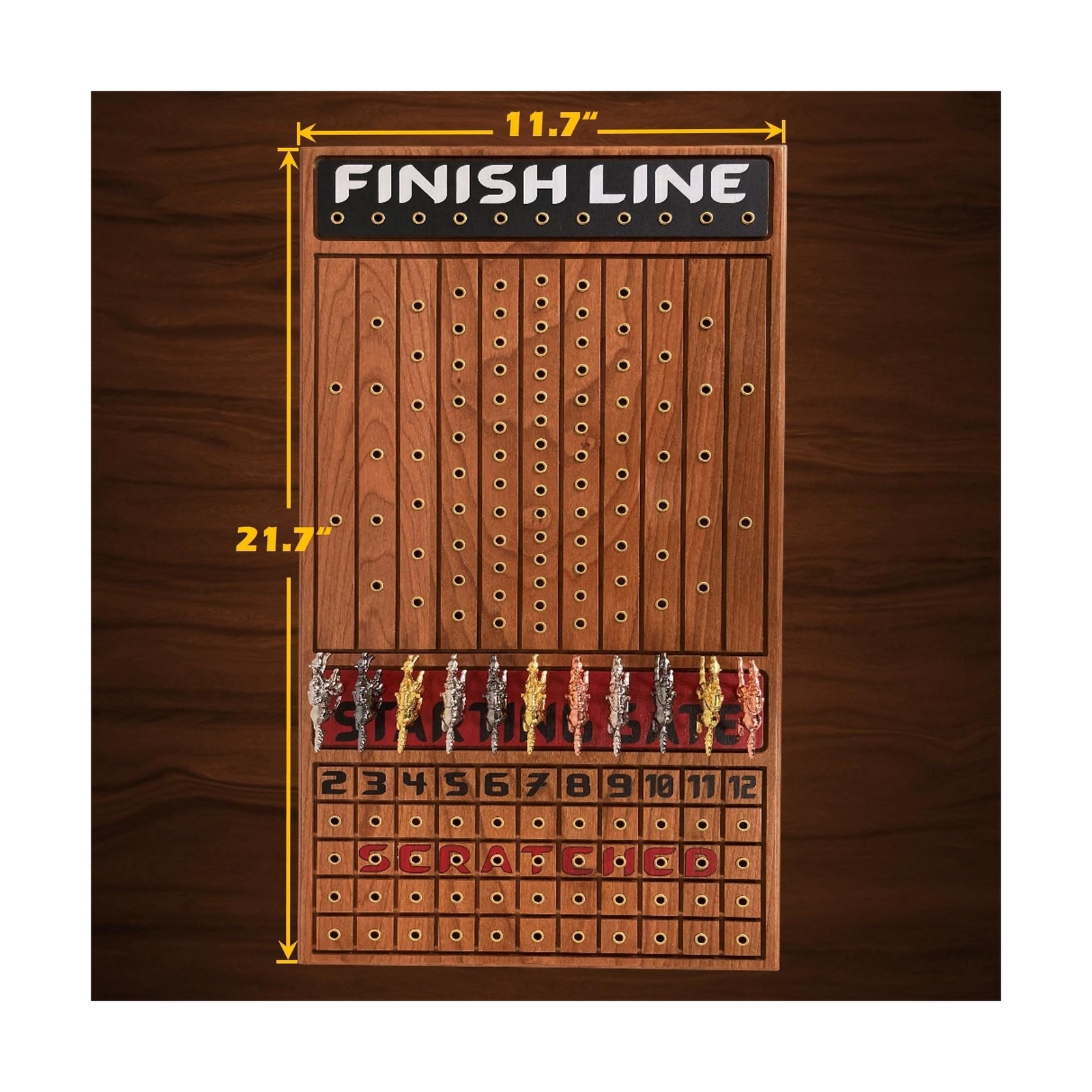 Horse Racing Game for Adults, Horse Race Board Game with 11 Luxurious Metal H…