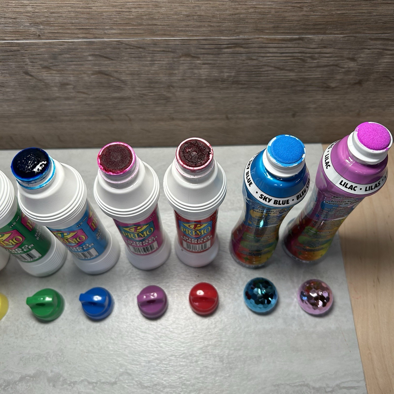 Lot of 9 Bingo Daubers Mixed Brands & Colors Primo Sun Sational Dab-O-Ink Marker