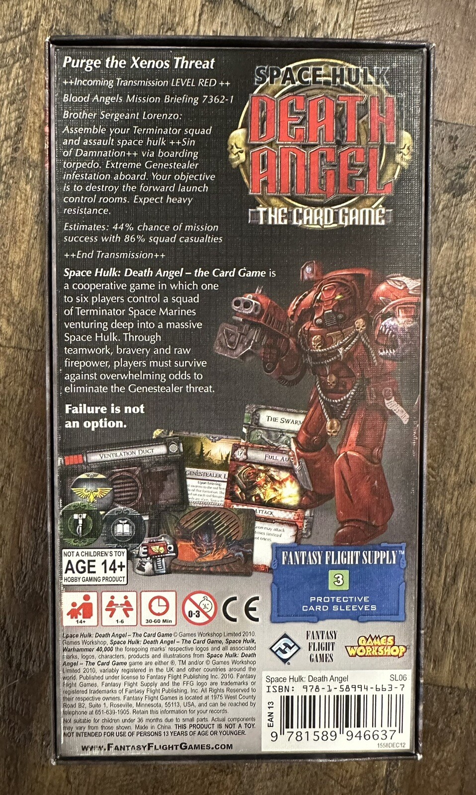 space hulk death angel card game +3 Exp Deathwing, Mission 1, Tyranid Complete