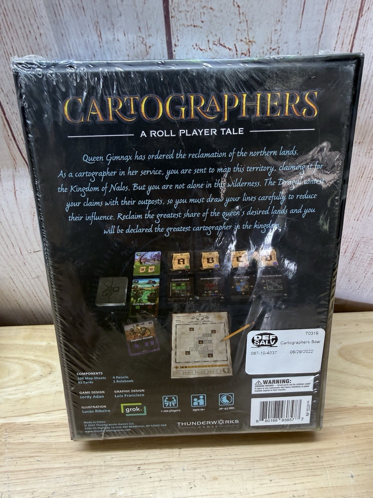 Cartographers: A Roll Player Tale Game Ages 10+ 1-100 Players Factory Sealed