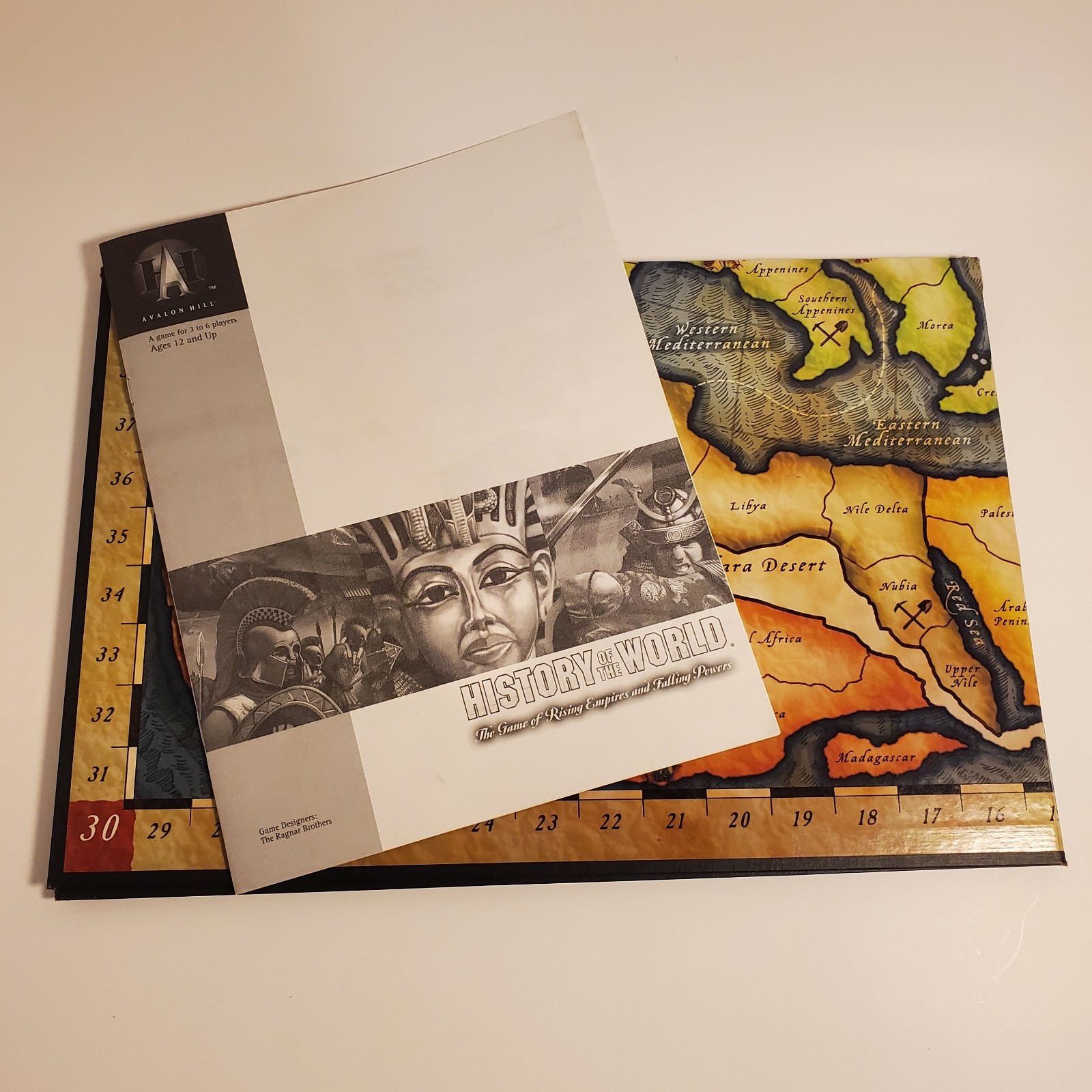 History Of The World Strategy Board Game Avalon Hill Hasbro 2001 Complete Good