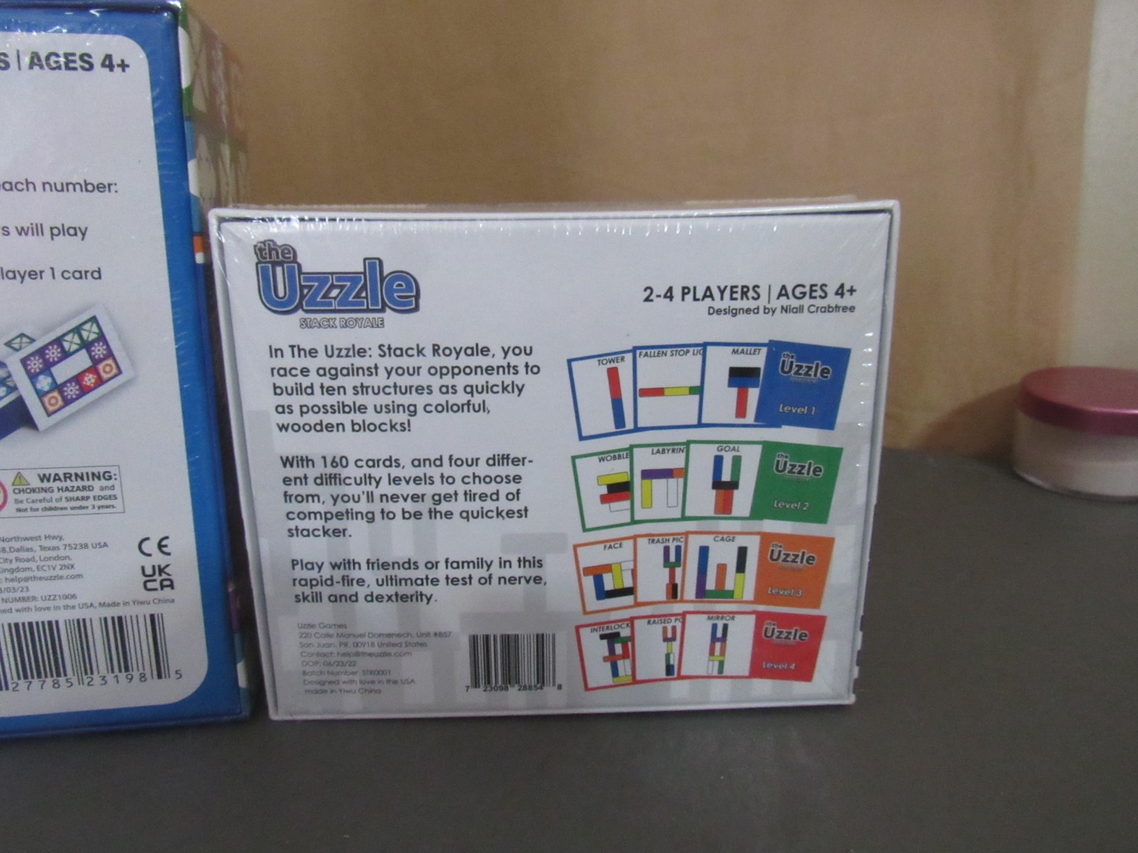 NWT Lot of 4 The Uzzle Board Game Family Block Puzzle Games, Expansion & More