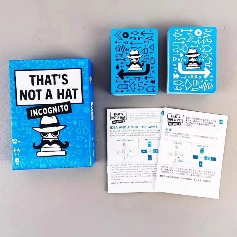 That’s Not a Hat Card Game | Fun Bluffing Memory Party Game for Family & All Age