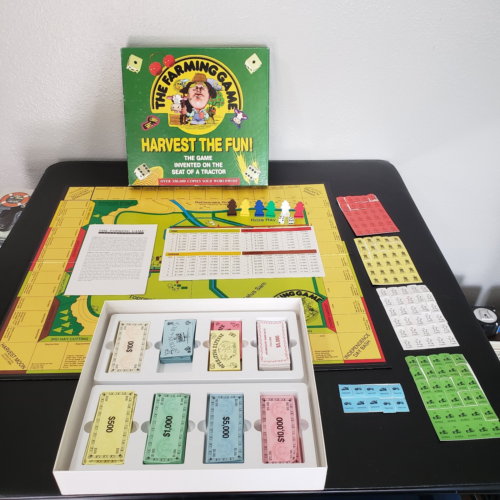 Vintage The Farming Game Harvest the Fun! 1996 Complete