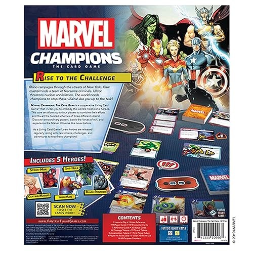 Asmodee Marvel Champions The Card Game (Core Set) – Main Game, Black