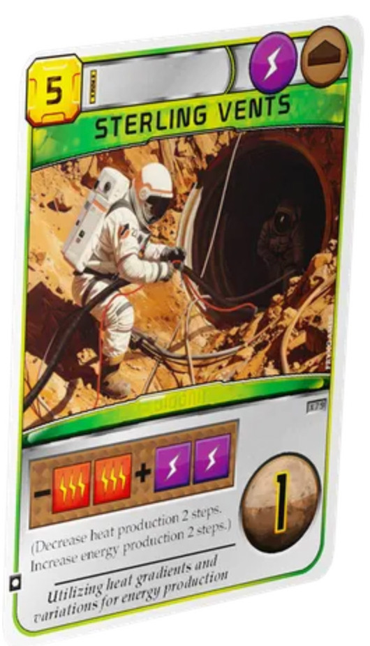 Terraforming Mars: Summer 2026 Promo Card: Sterling Vents: Brand New, Unplayed