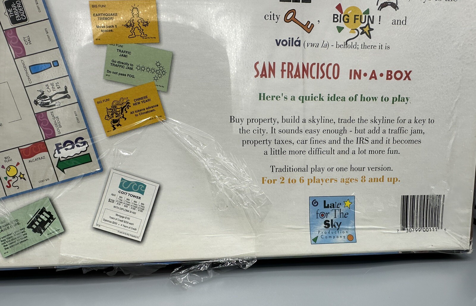 San Francisco in a Box Board Game – New Factory Sealed Late – for the Sky Games