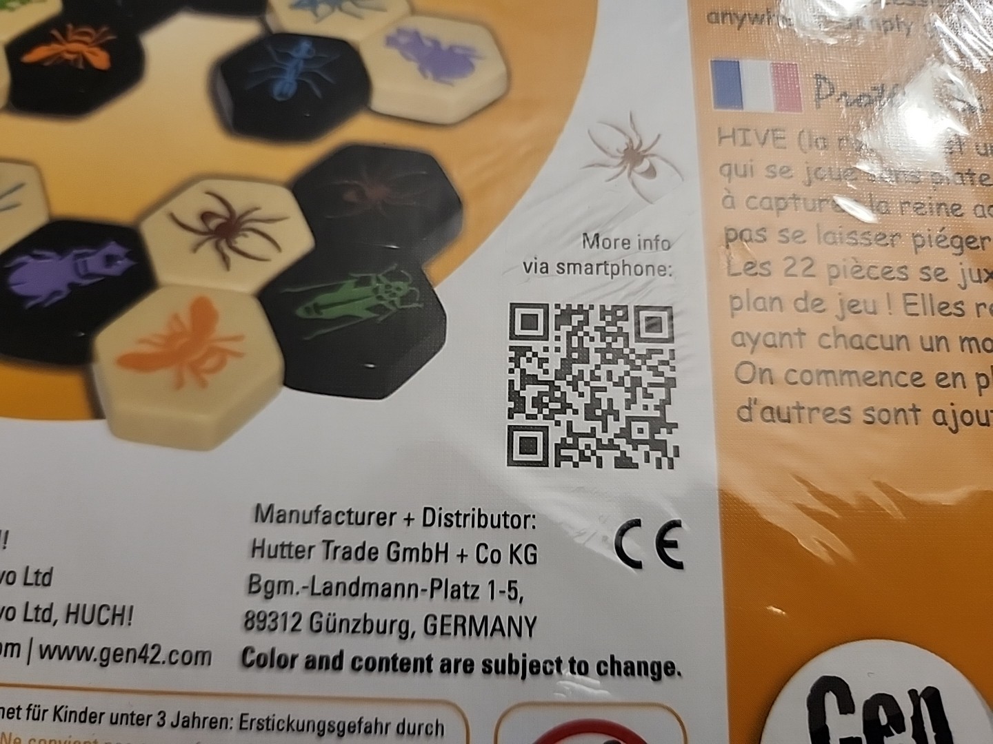 NEW SEALED Hive Board Game by John Yianni Award-Winning Strategy German Deutsch