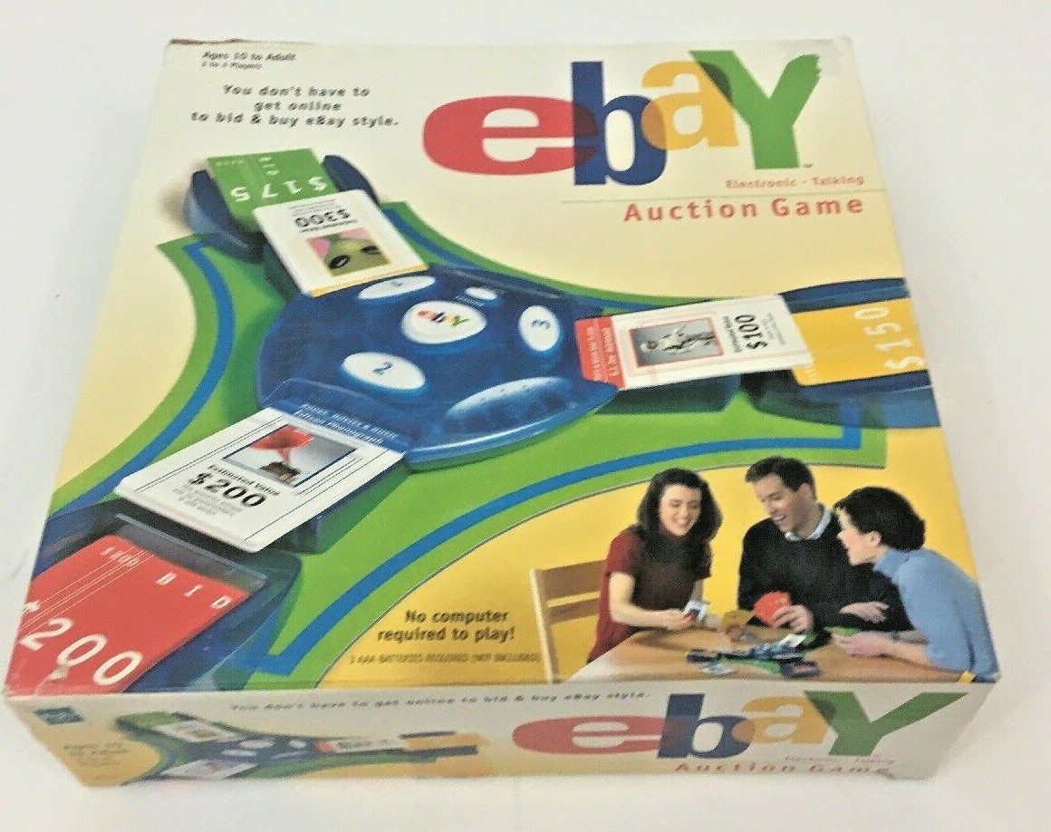 eBay Electronic Talking Auction board Game COMPLETE 3 to 4 players NICE