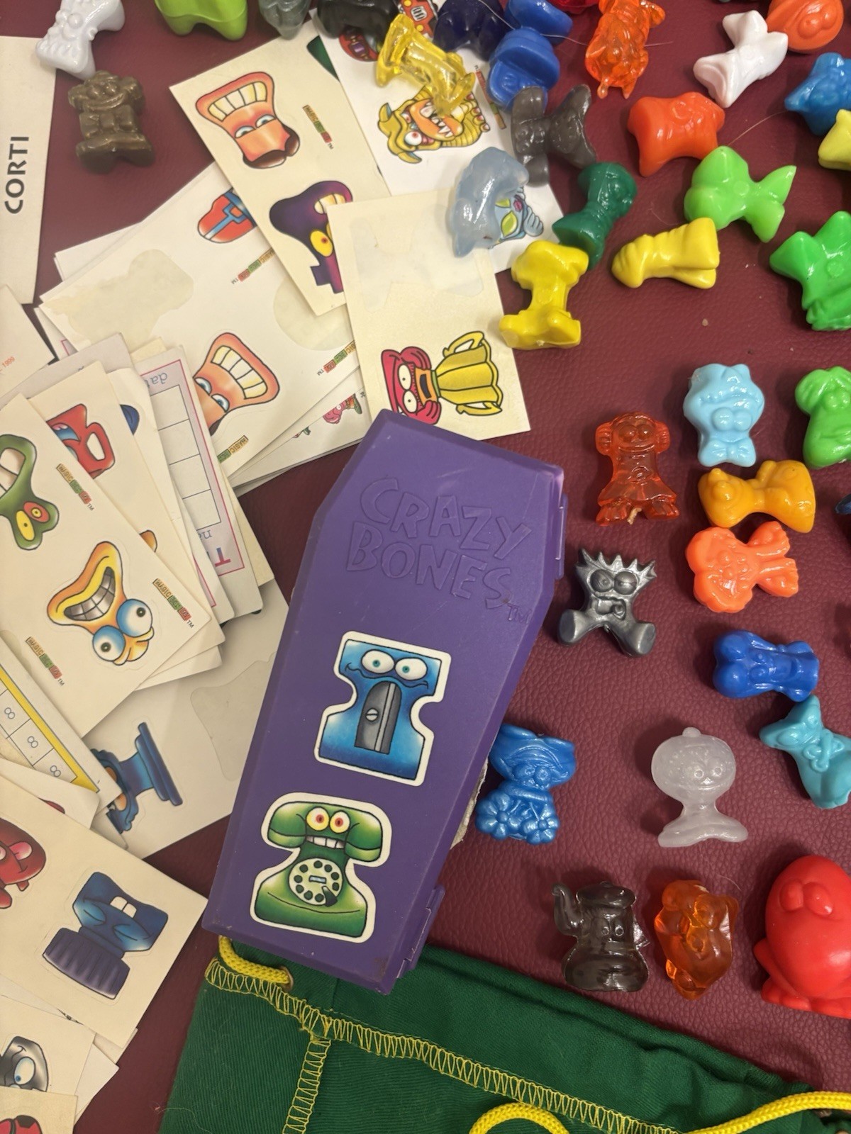 Wow! Crazy Bones HUGE Vintage Lot Over 200 Rare Stickers Books Aliens Poster