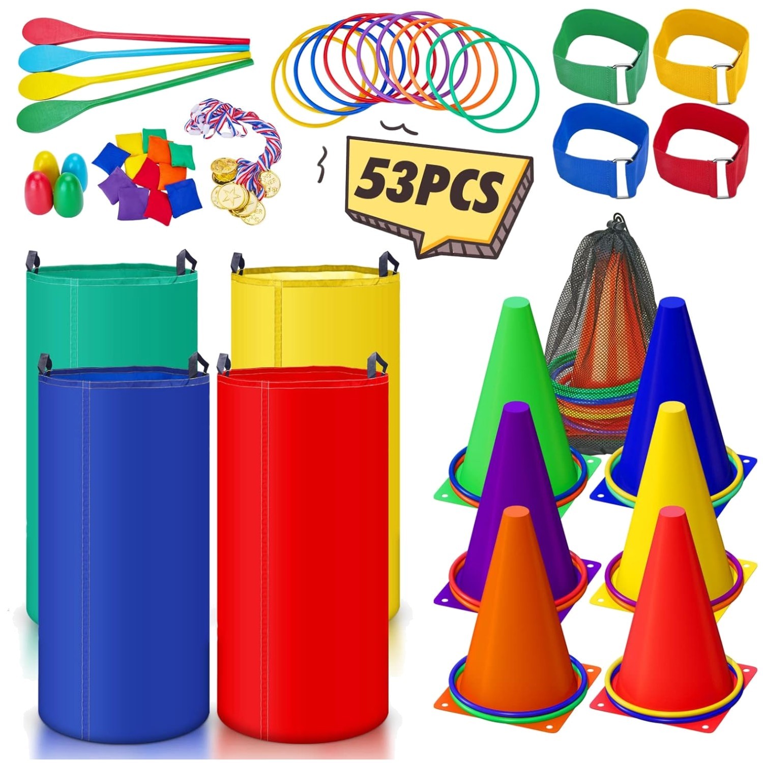 53-Piece Outdoor Carnival Game Set