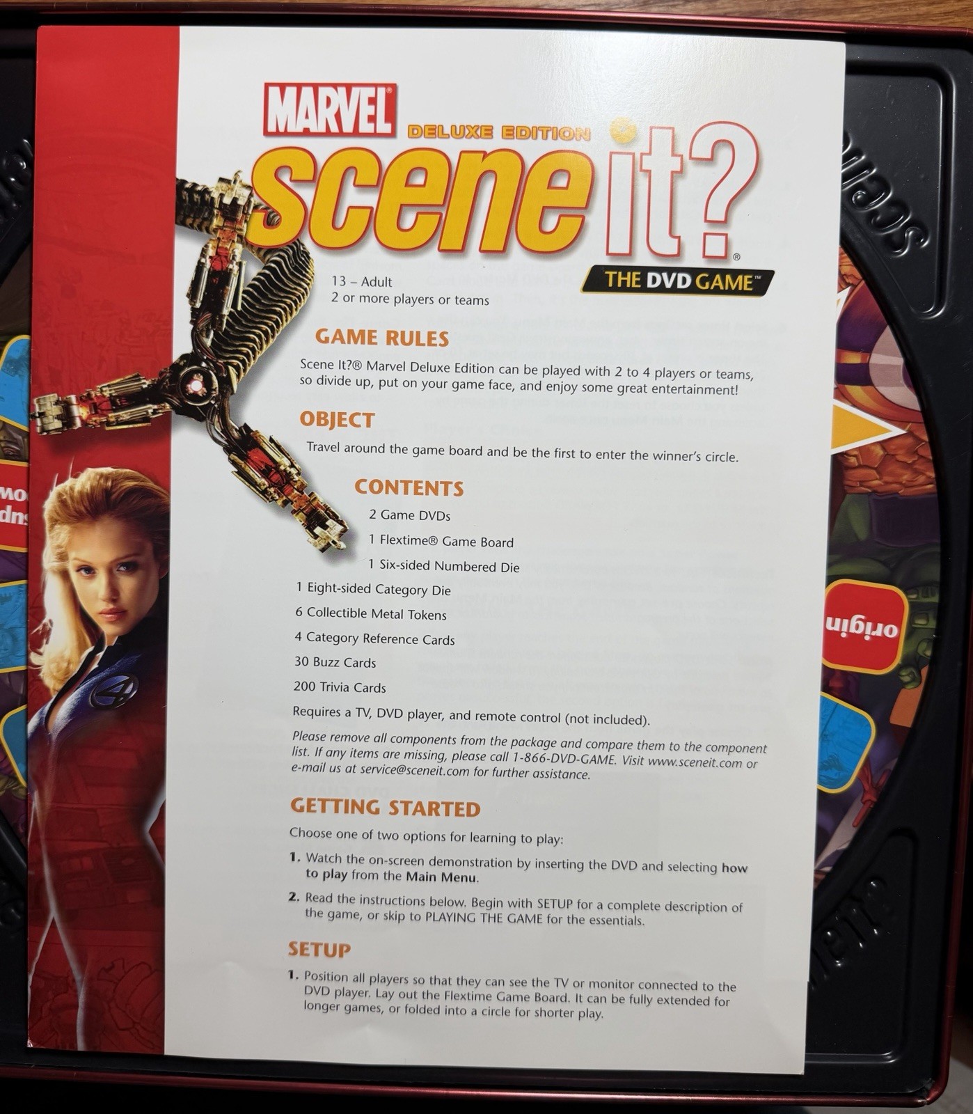 Screenlife Marvel Scene It? Deluxe Edition DVD Trivia Game 2+ Players