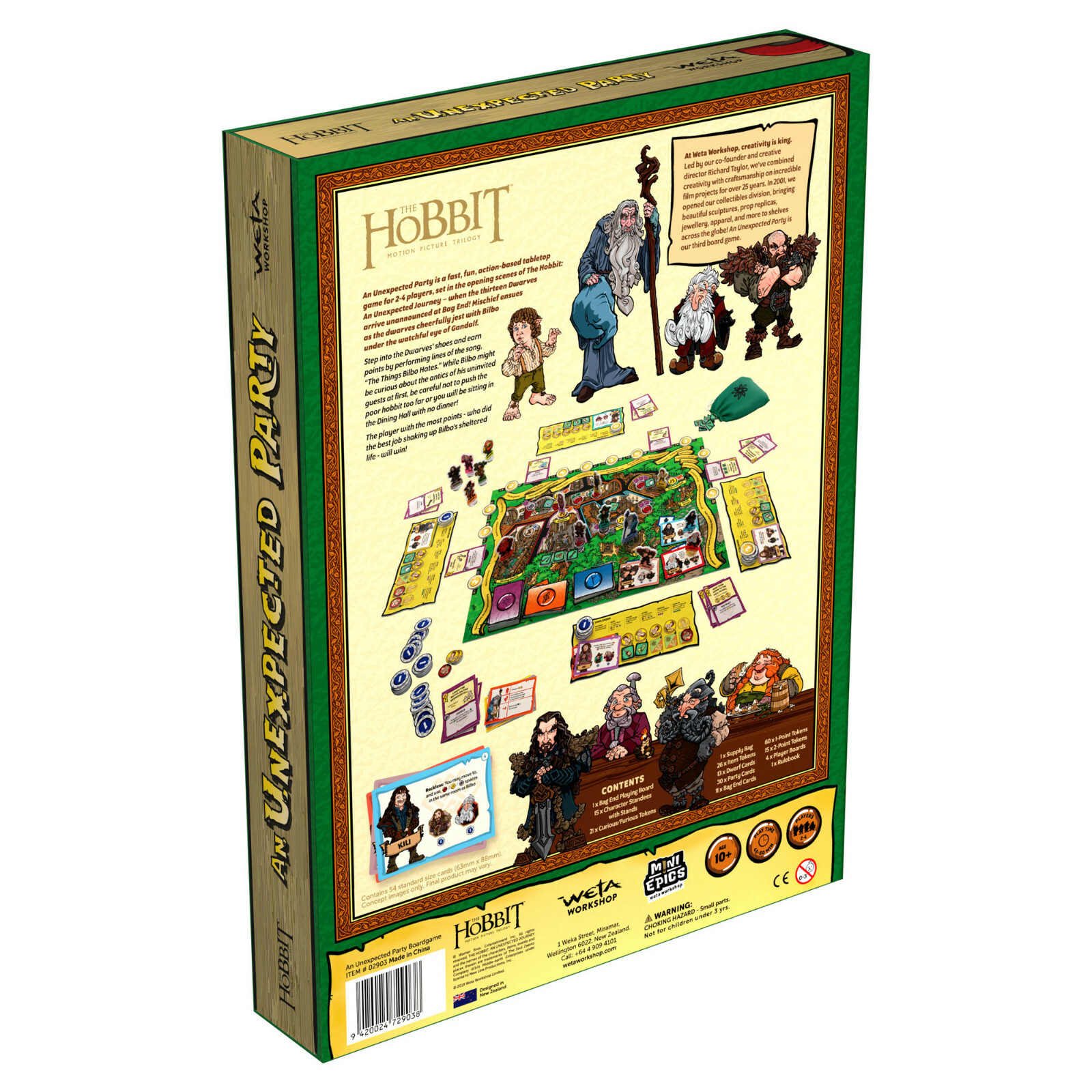 WETA Workshop – The Hobbit Trilogy: An Unexpected Party – The Board Game, *NEW*