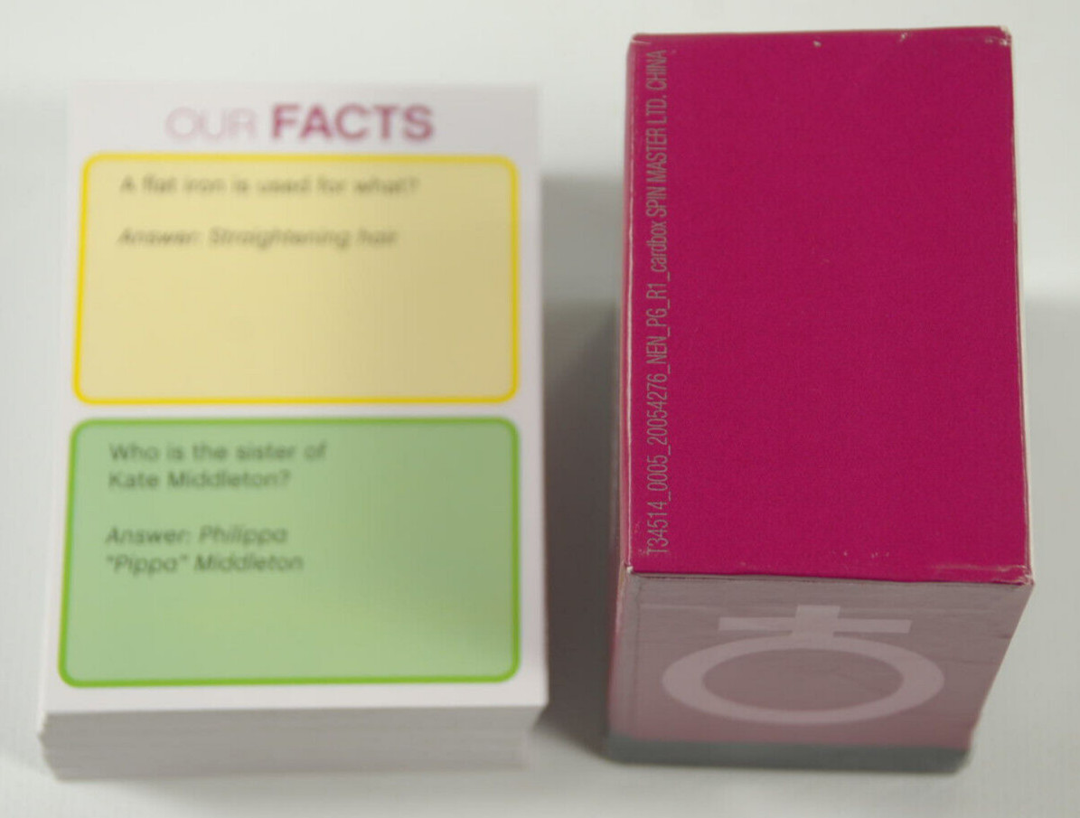 Battle of the Sexes SPIN MASTER Adult Trivia Board Game MISSING 1 Male Token