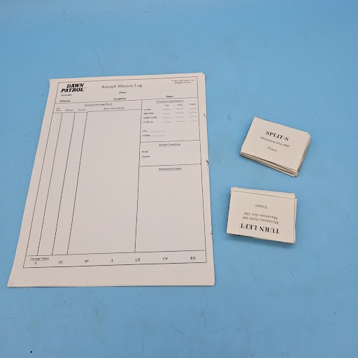 TSR Dawn Patrol Role Playing Game WW1 Air Combat Board Game Vintage- COMPLETE