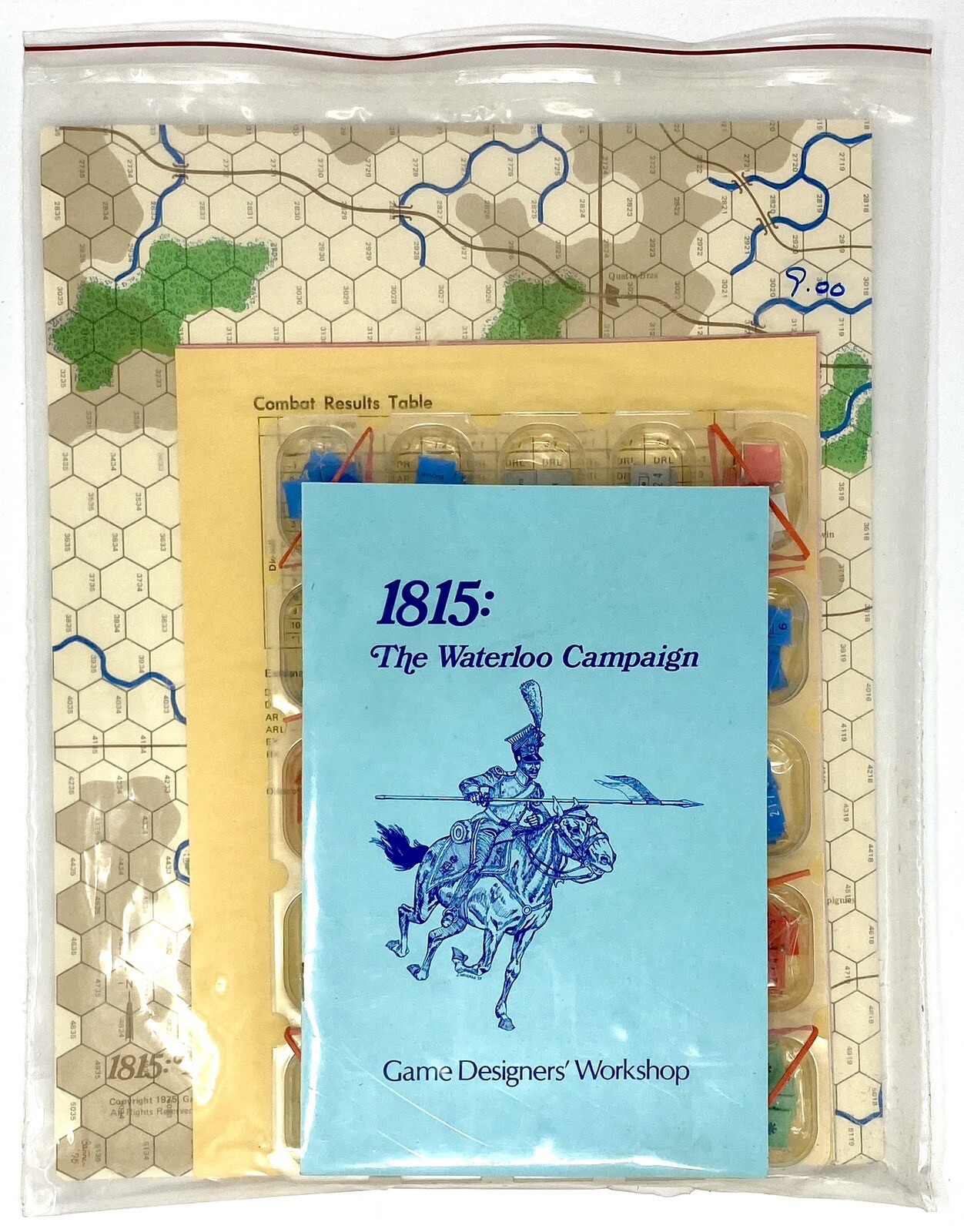 GDW – 1815: The Waterloo Campaign (1975) PUNCHED COMPLETE VG