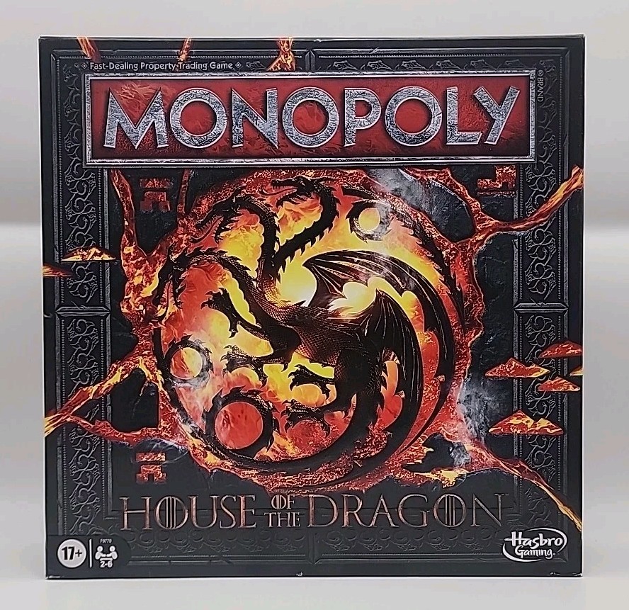 Monopoly House of the Dragon Edition Strategy Game Of Thrones Gift HBO New
