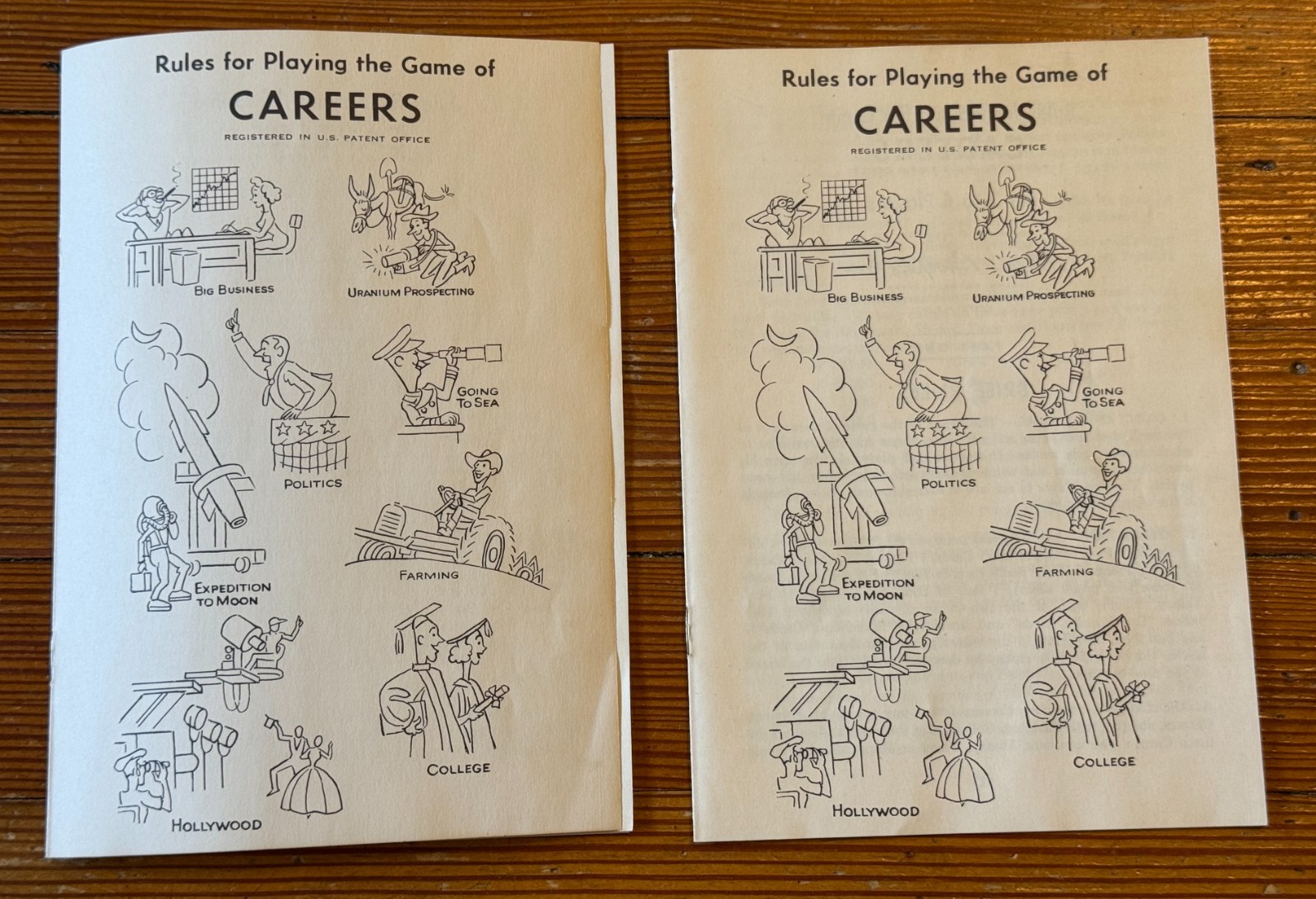 CAREERS vtg 1957 Board Game COMPLETE Parker Brothers EUC Salem 1950s