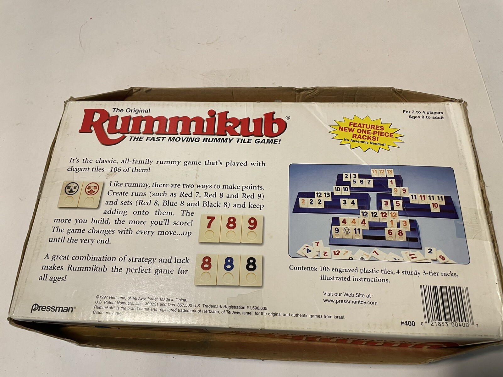 THE ORIGINAL RUMMIKUB Vintage 1997 Pressman Family Game Complete