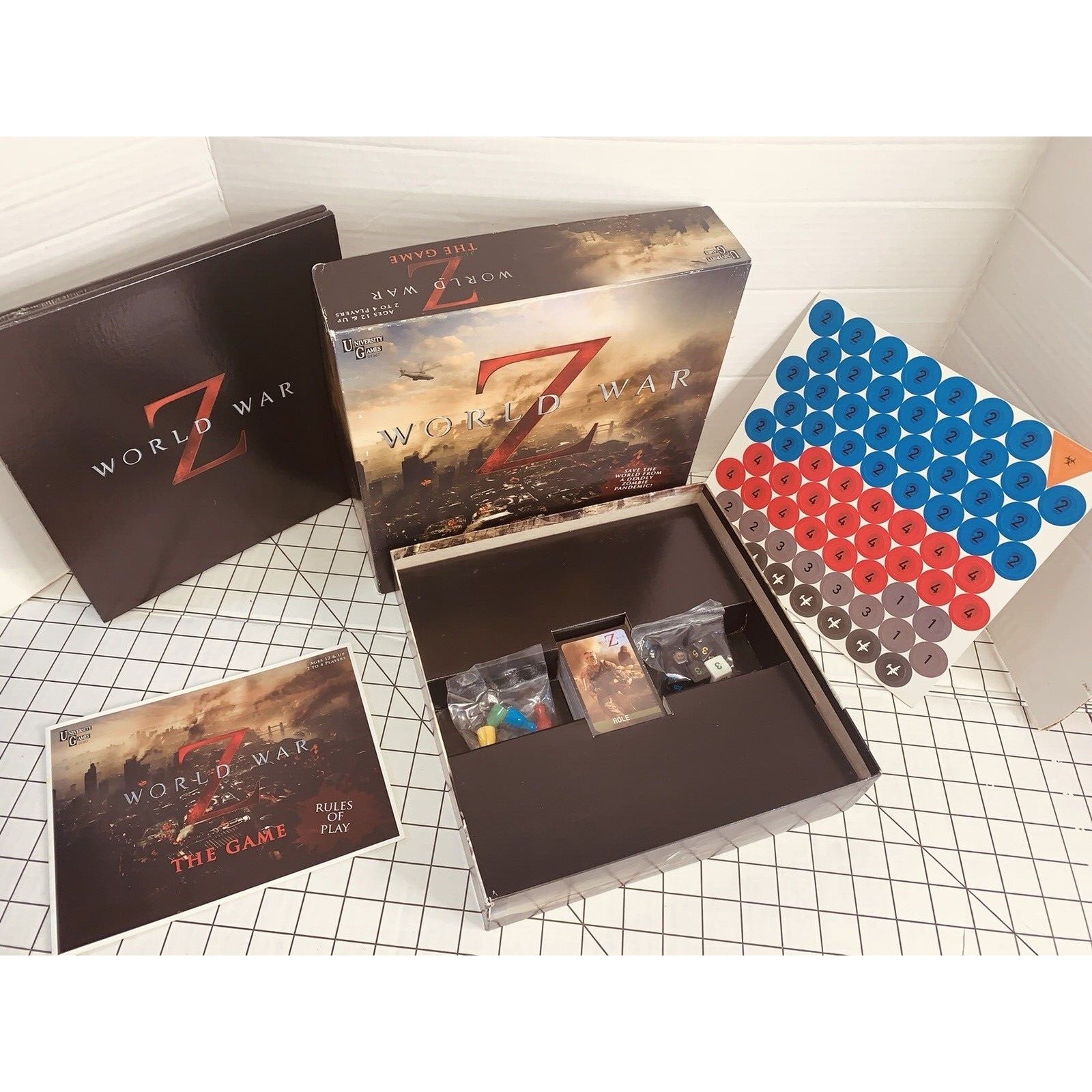 World War Z The Game Zombies University Games Tactical Strategy Board Unused